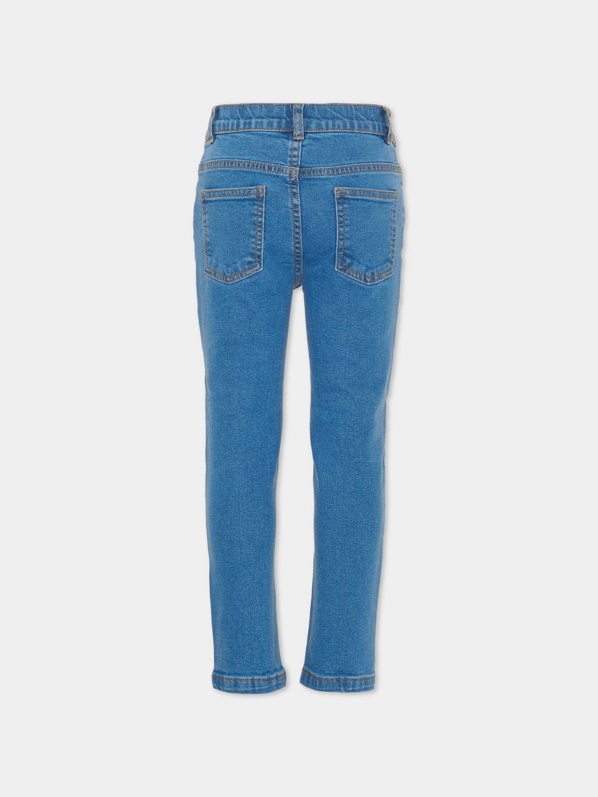 Jeans en denim pour fille avec broderie