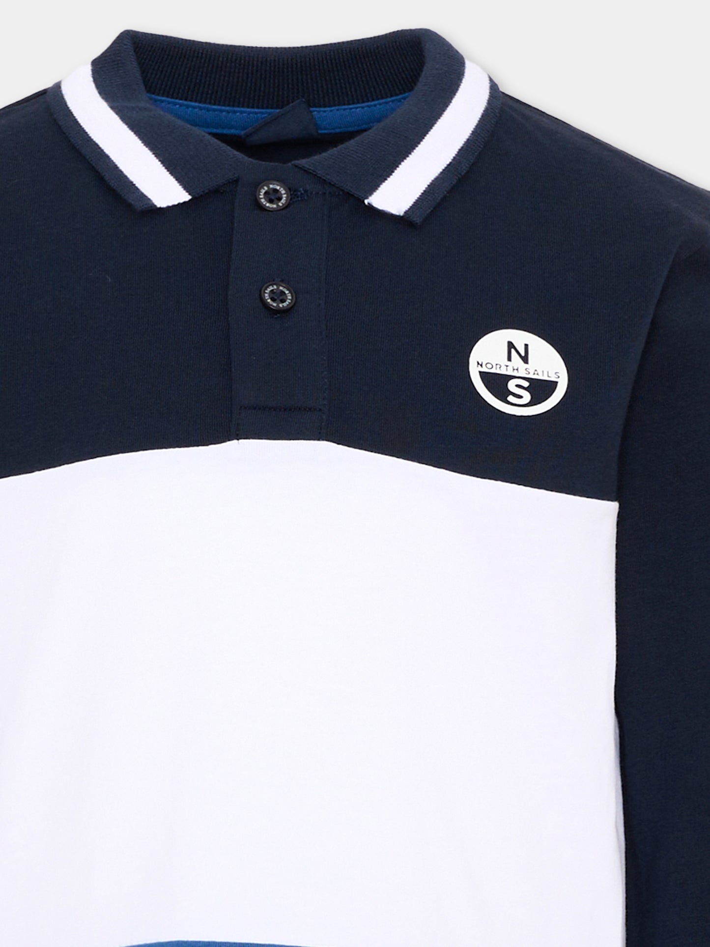 Polo blu per bambino con logo,North Sails,NBA26047PO BLUE NAVY