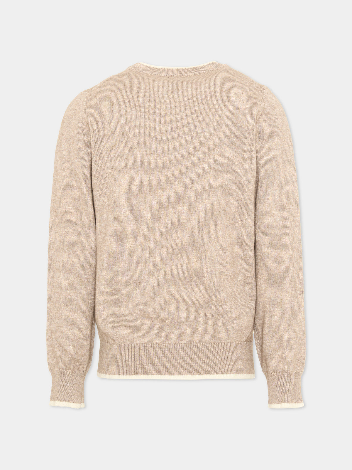Maglione beige per bambino con logo,North Sails,NBA26076MA WINTER ROPE