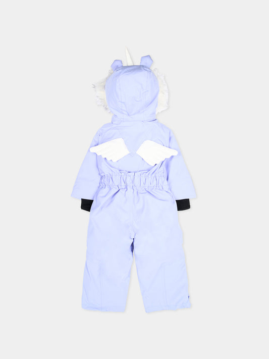 Tuta da neve lilla Sparkle The Unicorn per bambina,Roarsome,SPARKLE THE UNICORN SKI SUITS