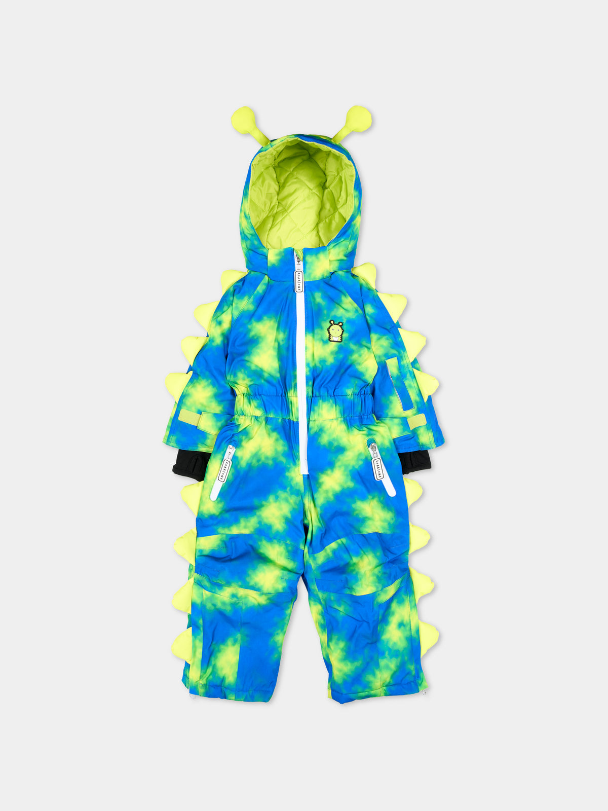 Tuta da neve blu Camo The Alien per bambini,Roarsome,ALIEN NEON SKI SUITS