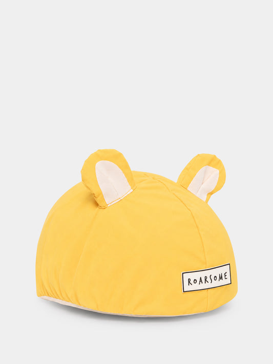 Copricasco giallo Cub The Lion per bambino,Roarsome,CUB THE LION HELMET COVERS