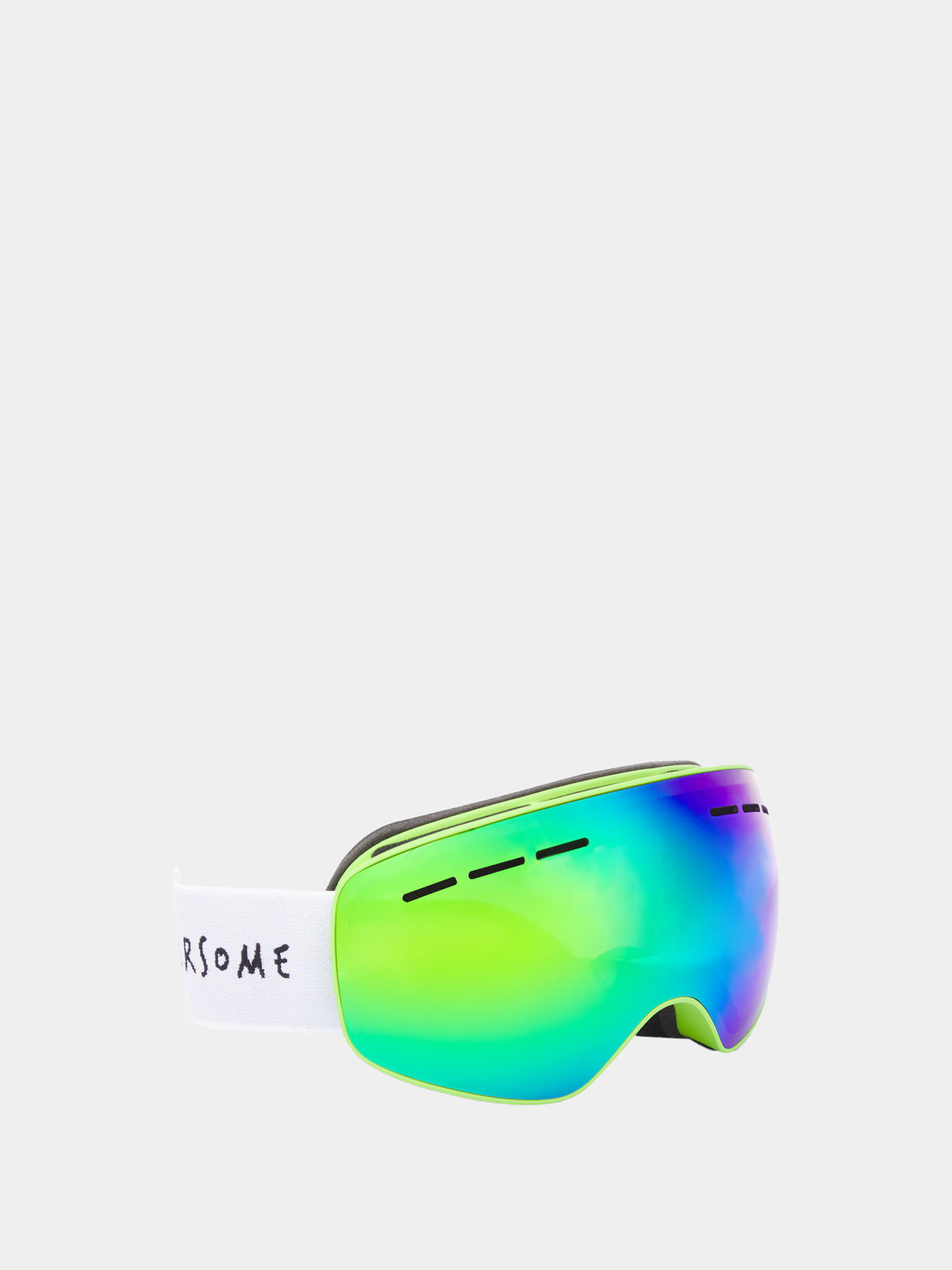 Occhiali da sci verdi per bambino,Roarsome,GREEN SKI GOGGLES