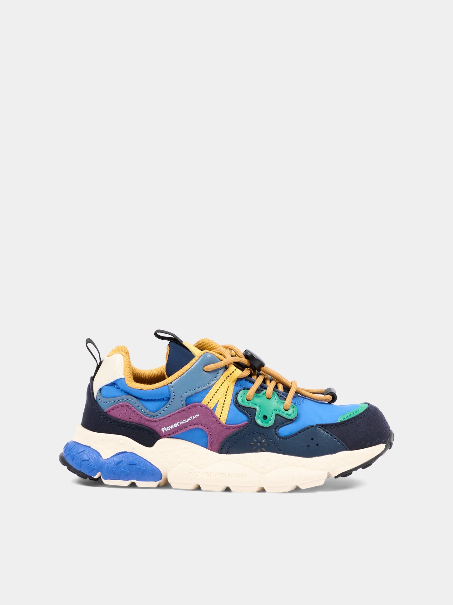 Sneakers multicolor per bambino,Flower Mountain,001 2015497 21 1B10