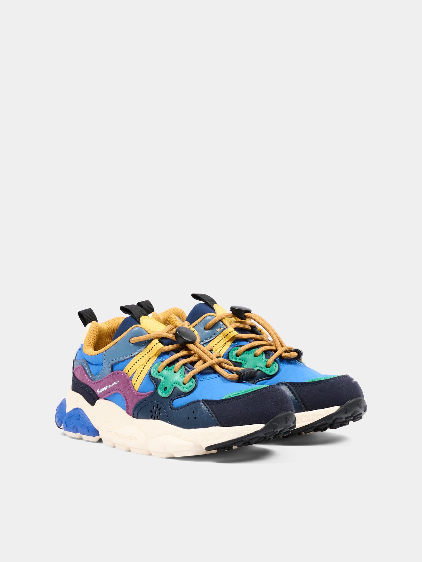 Sneakers multicolor per bambino,Flower Mountain,001 2015497 21 1B10