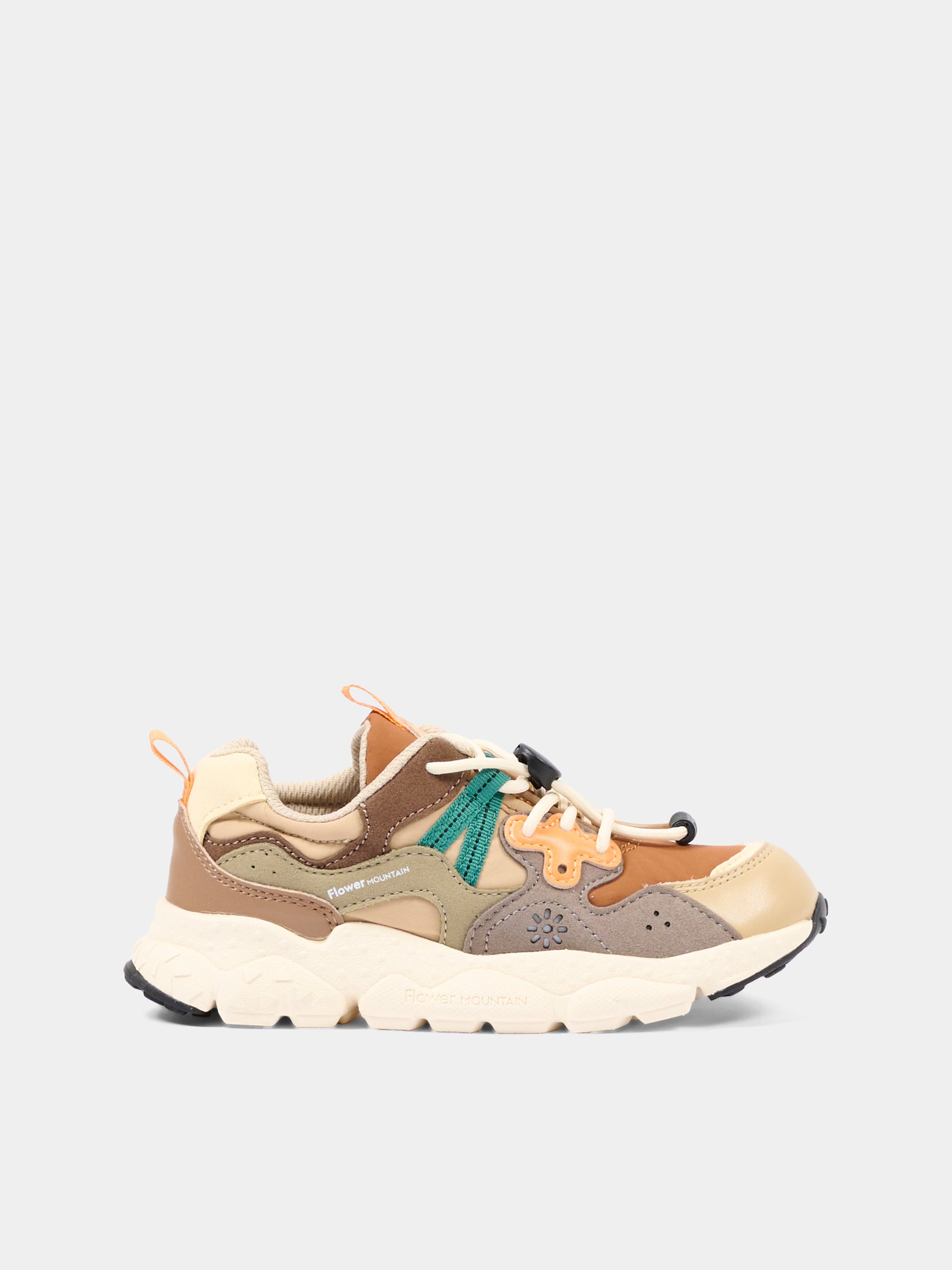 Sneakers multicolor per bambino,Flower Mountain,001 2015497 21 1E87