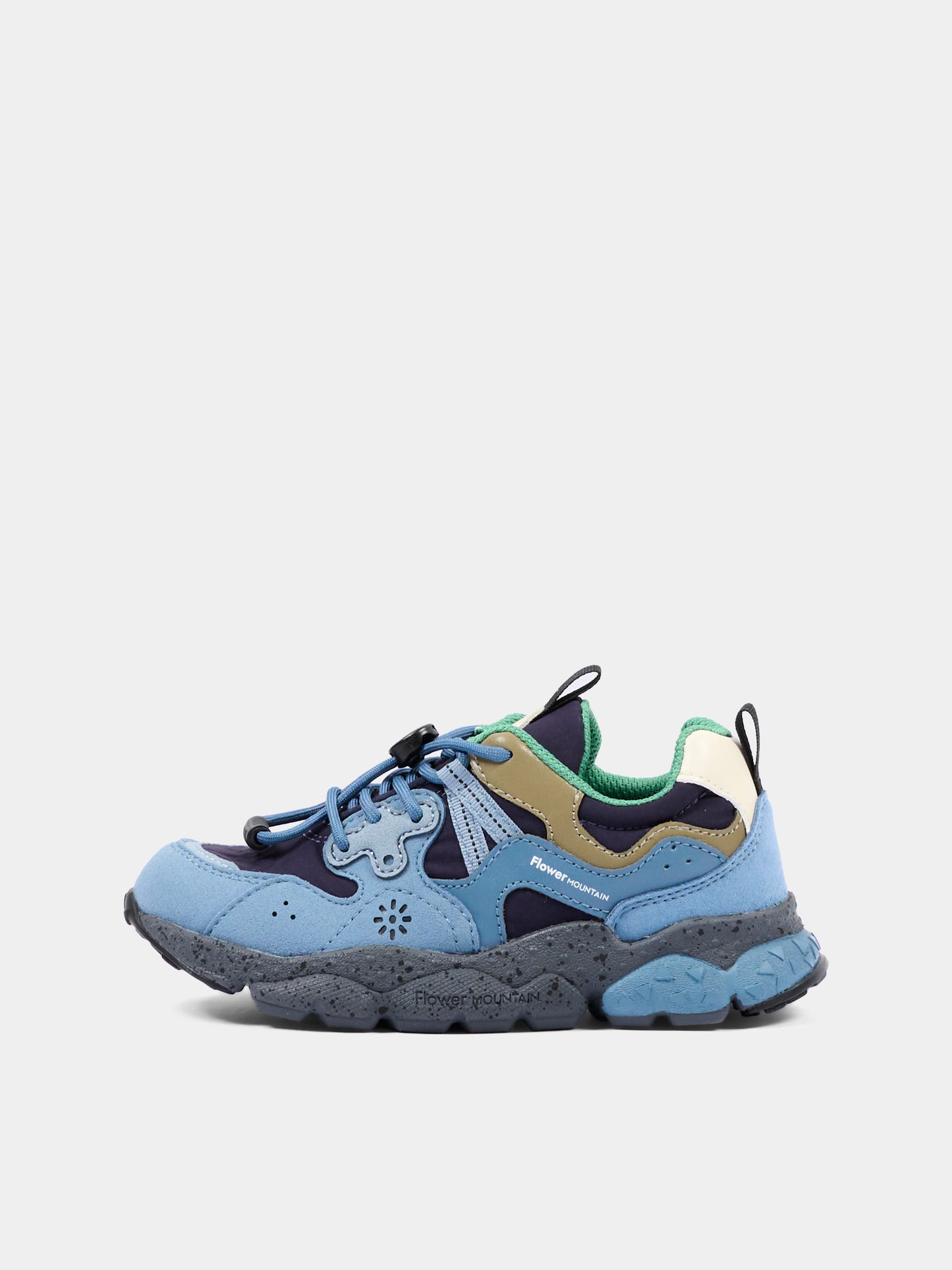 Sneakers azzurre per bambino,Flower Mountain,001 2015497 22 3C67