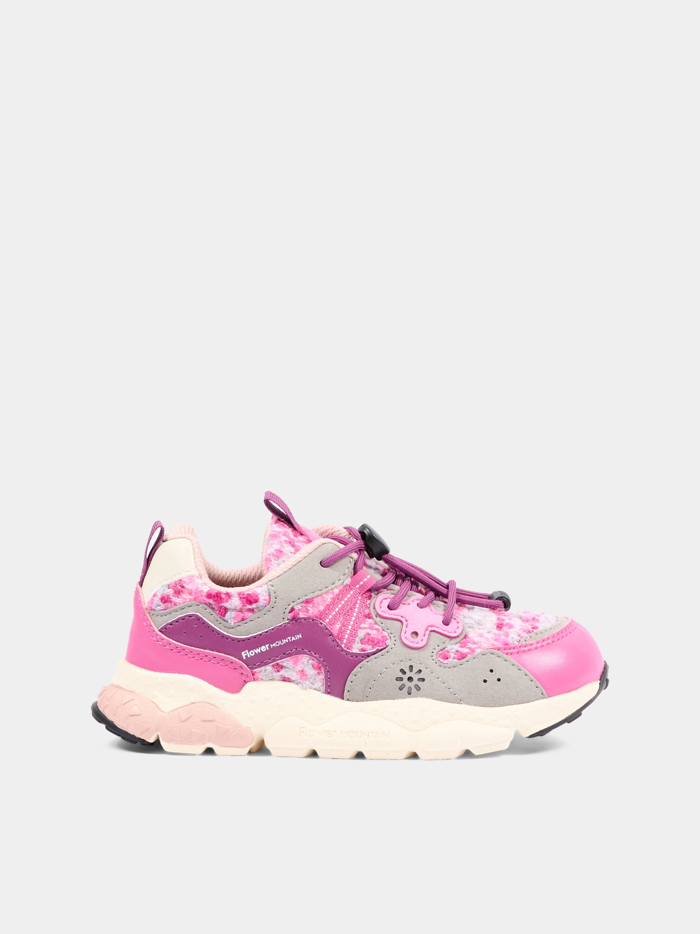 Sneakers rosa per bambina,Flower Mountain,001 2015497 50 1L46