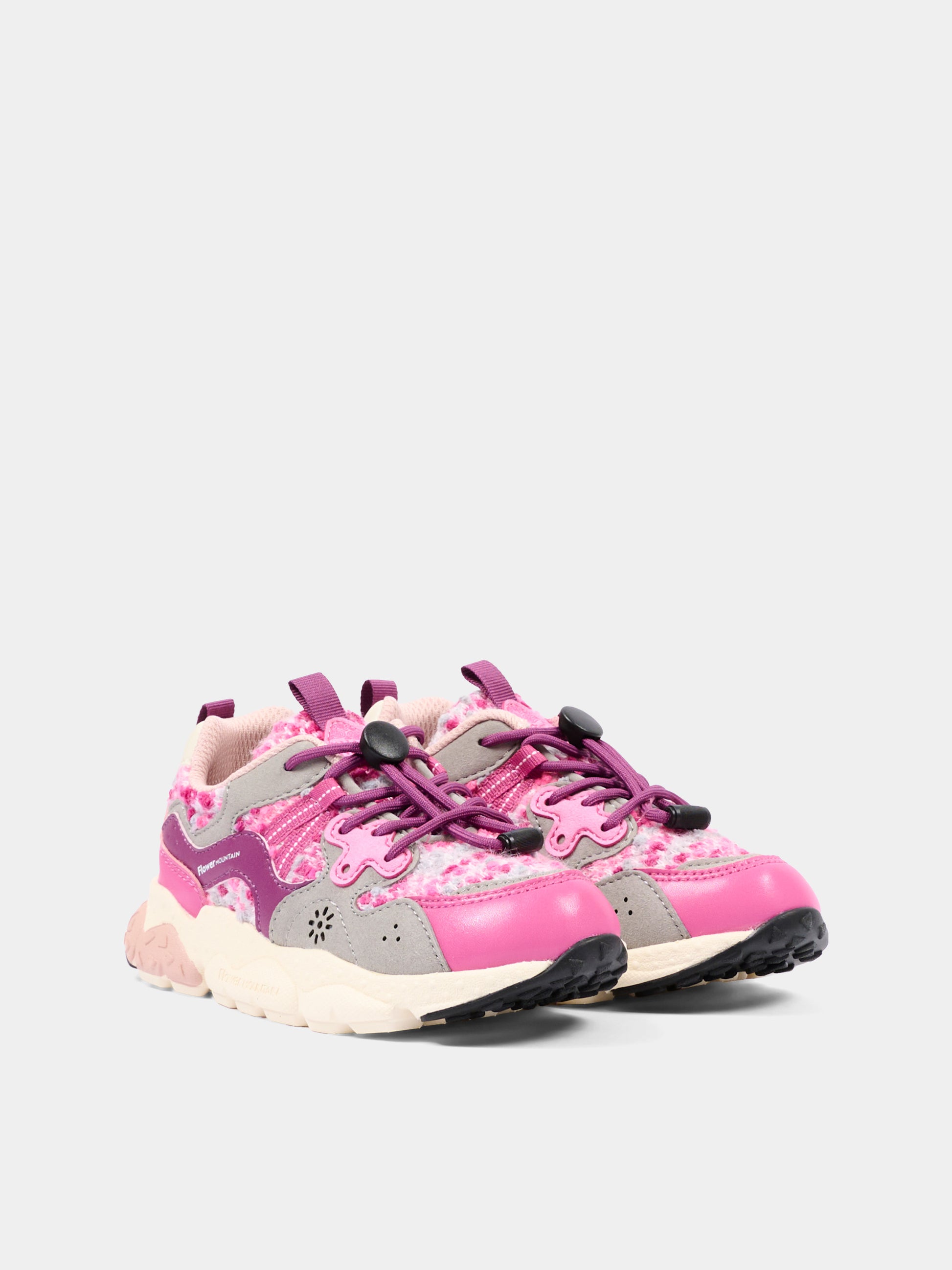 Sneakers rosa per bambina,Flower Mountain,001 2015497 50 1L46