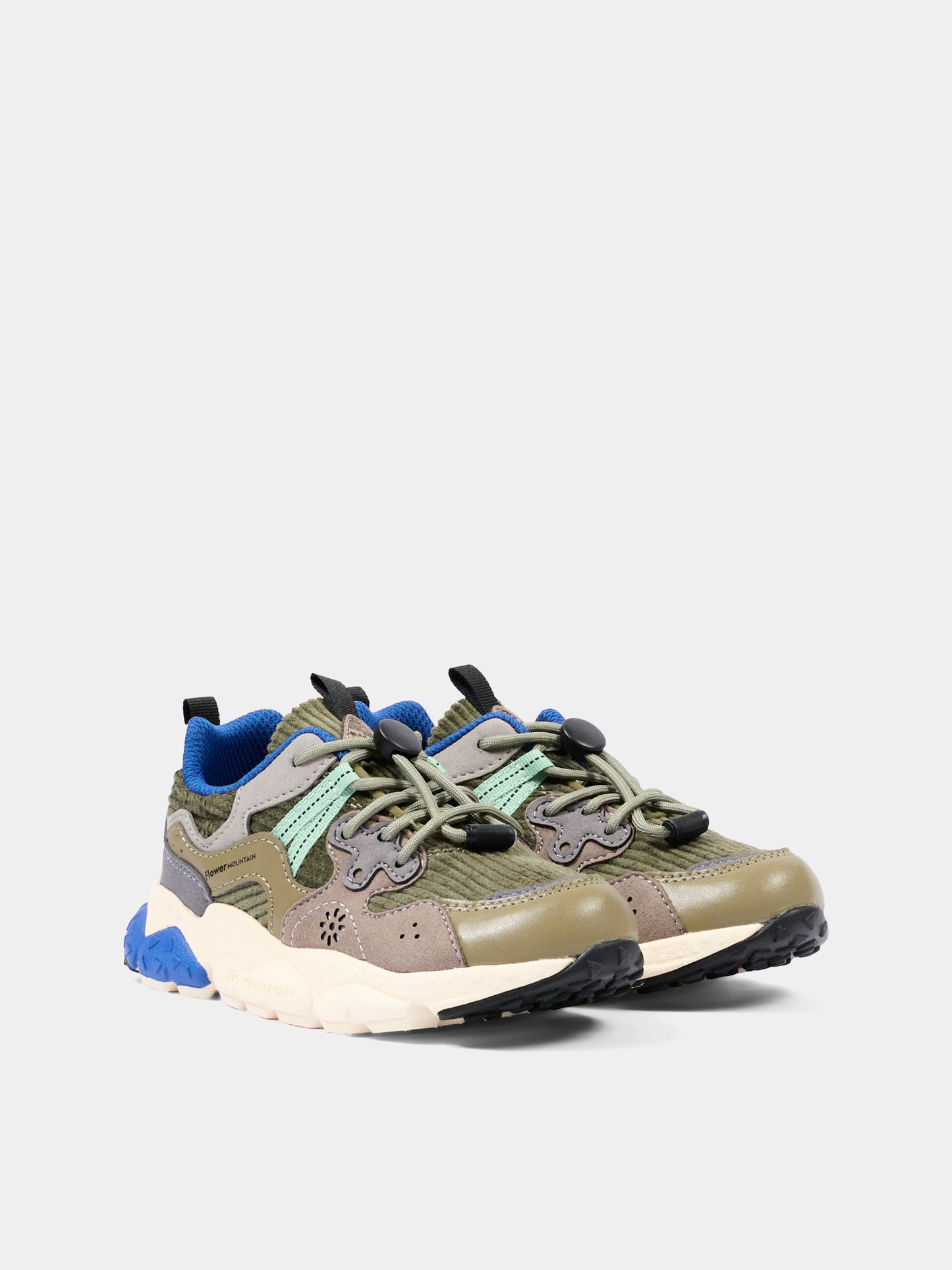 Sneakers multicolor per bambino,Flower Mountain,001 2015497 51 3F49