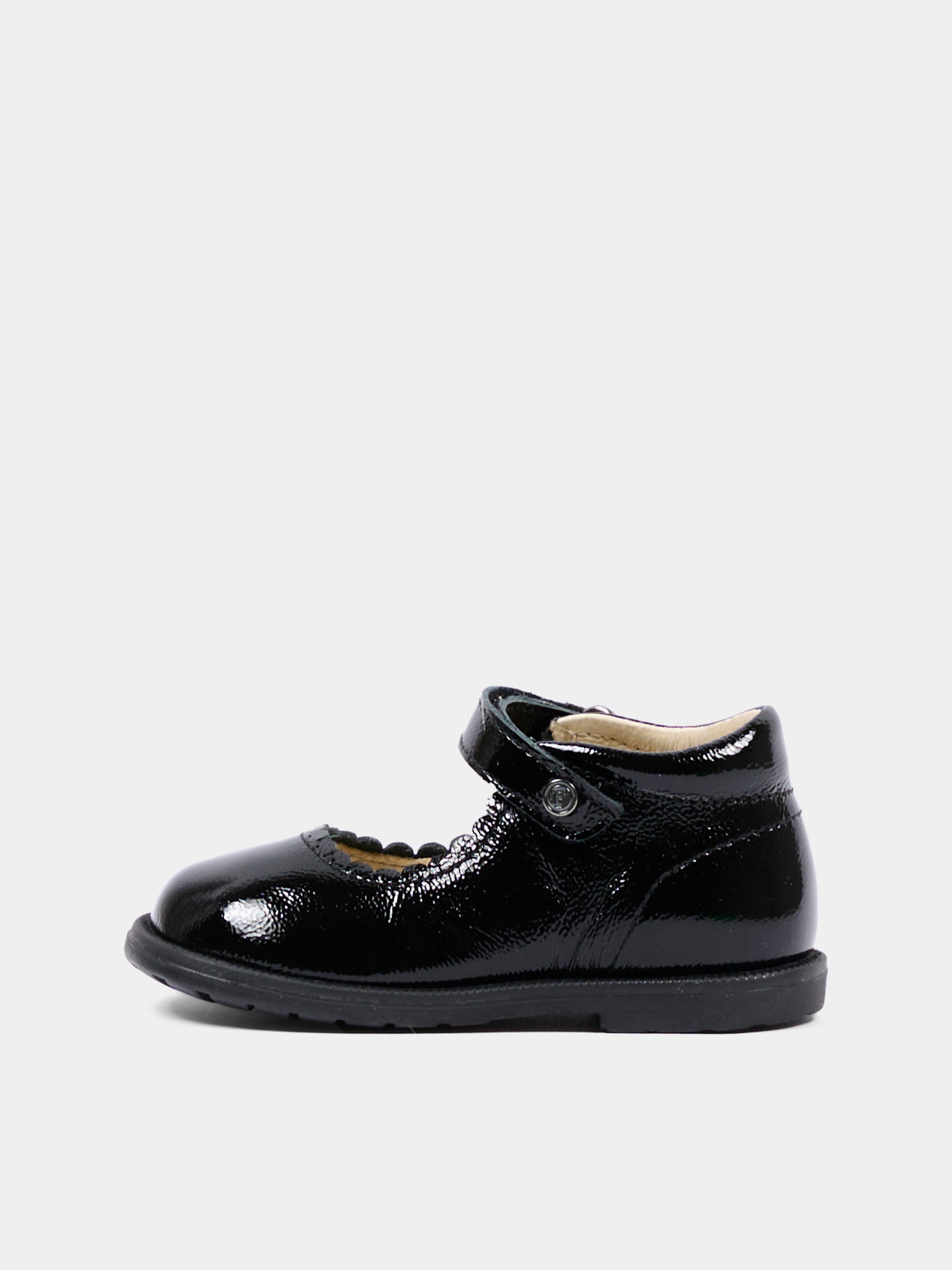 Ballerine nere per neonata lucide,Falcotto,001 2019578 02 0A01