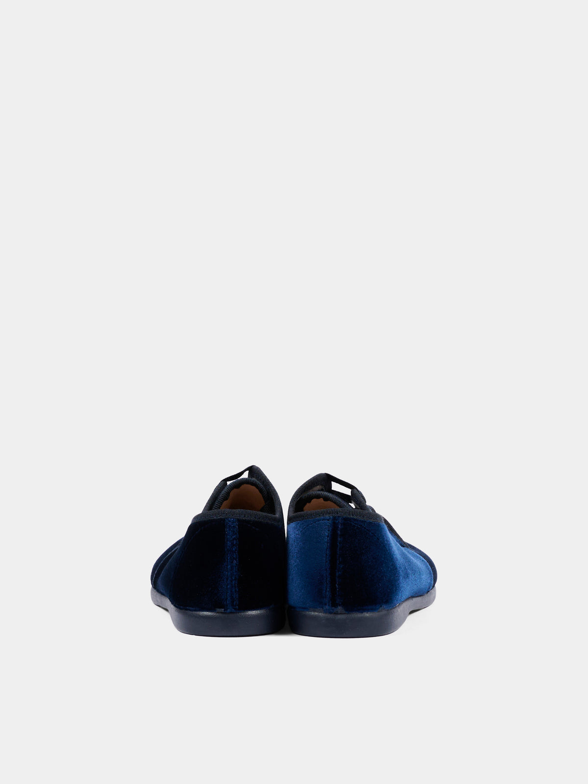 Scarpe stringata blu per bambino in velluto,Pisamonas,0561 AZUL MARINO