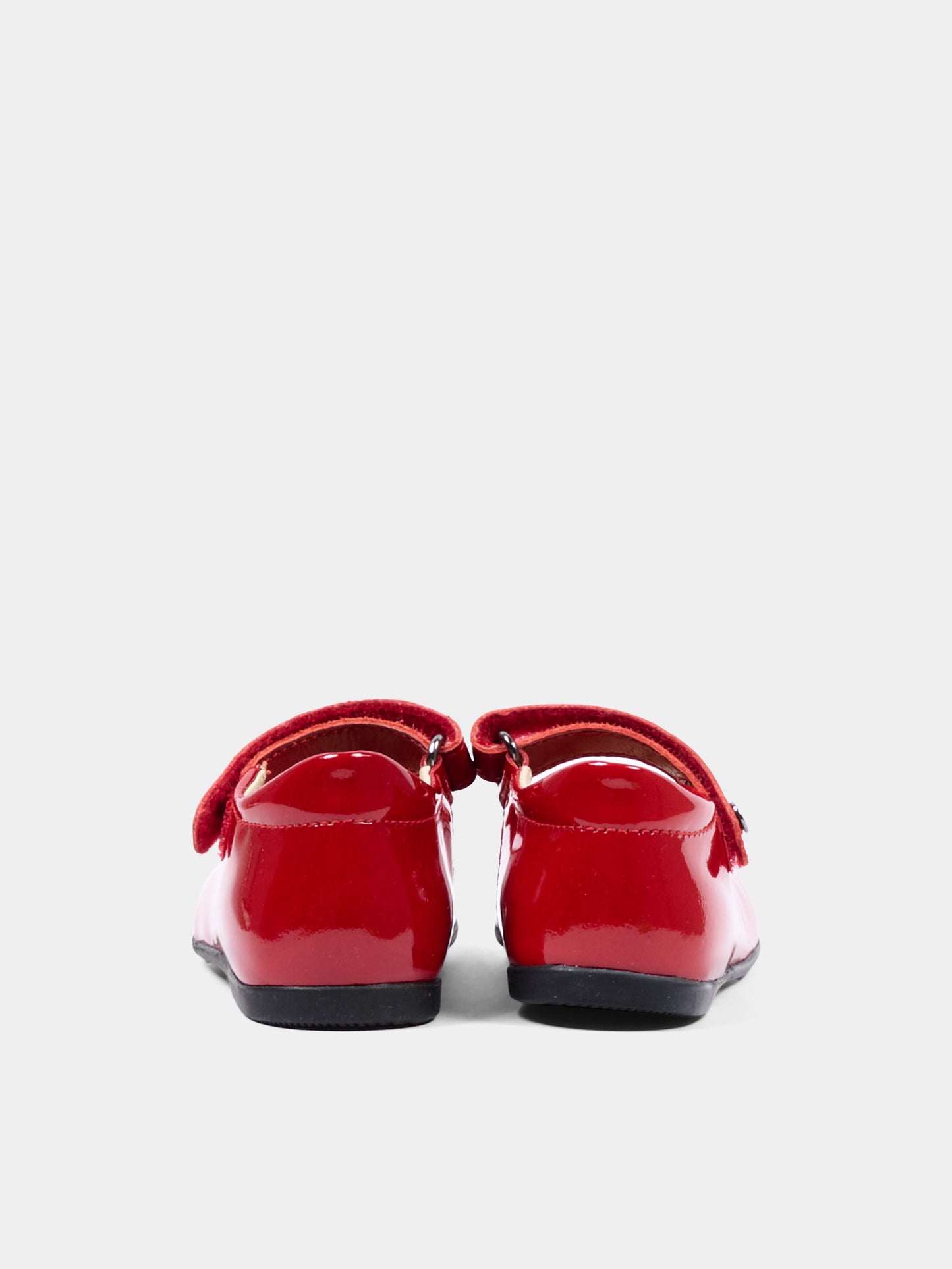 Ballerine rosse per neonata con fiocco,Naturino,001 2012962 01 0H13