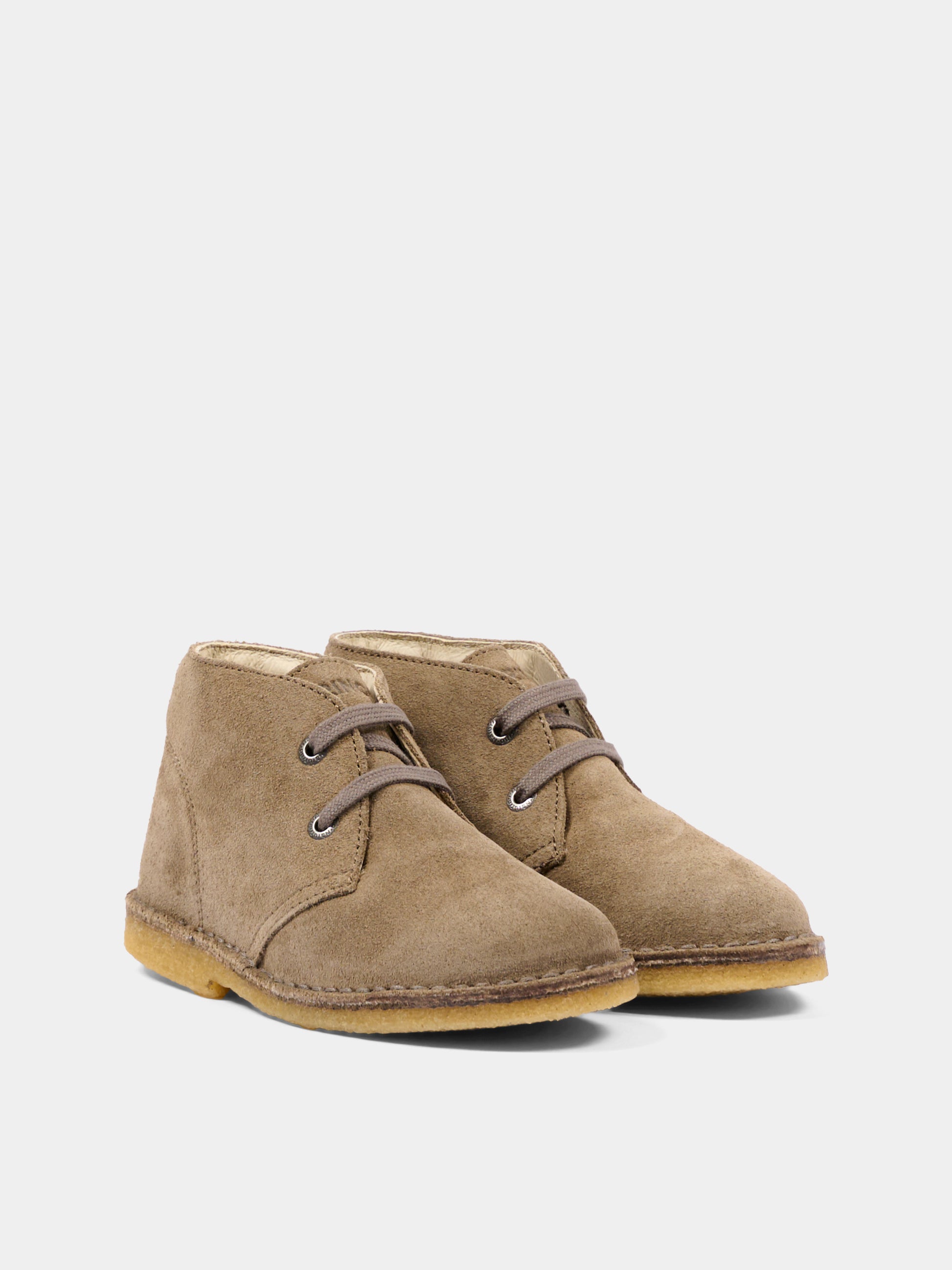 Stivaletti beige per bambino in suede,Naturino,001 2014141 01 0D05