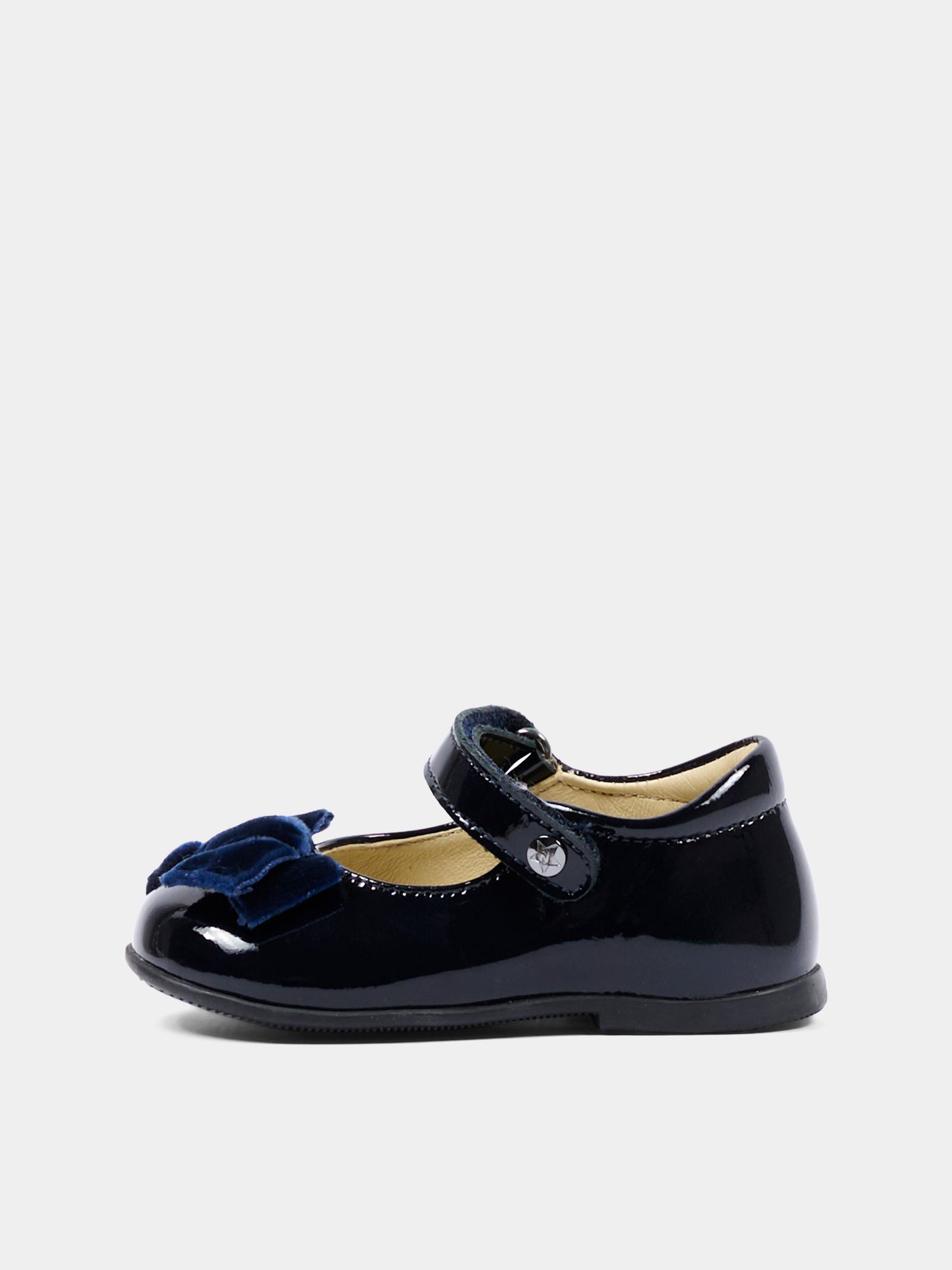 Ballerine blu per neonata con fiocco,Naturino,001 2015452 01 0C22