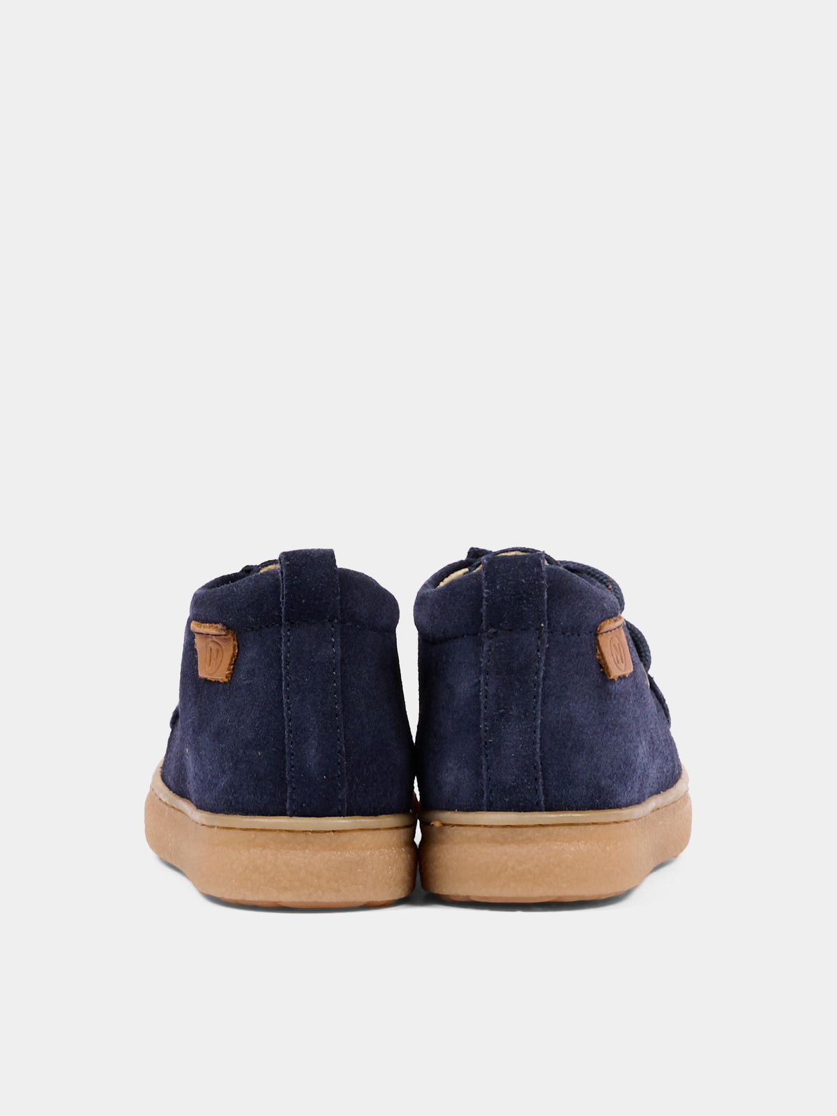 Stivaletti blu in suede per neonato con lacci,Naturino,001 2018103 01 0C02