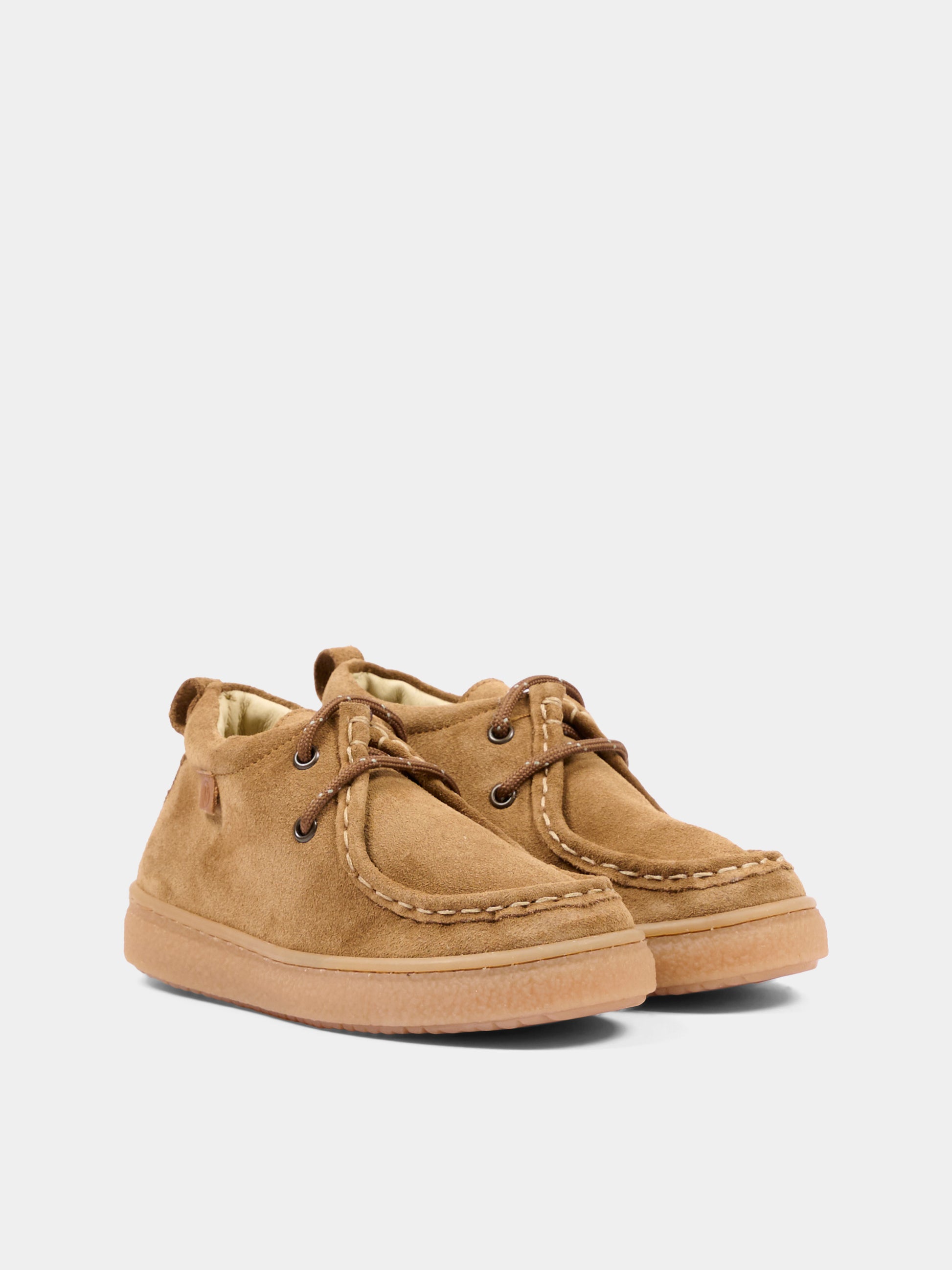Stivaletti beige per bambino in suede,Naturino,001 2018103 01 0D06