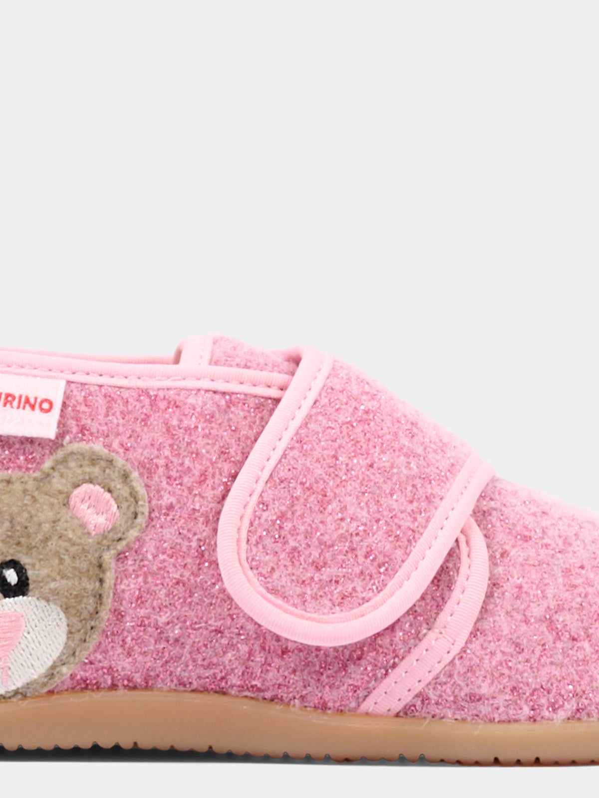 Pantofole rosa per bambina con orsetto,Naturino,001 4000627 04 0M02