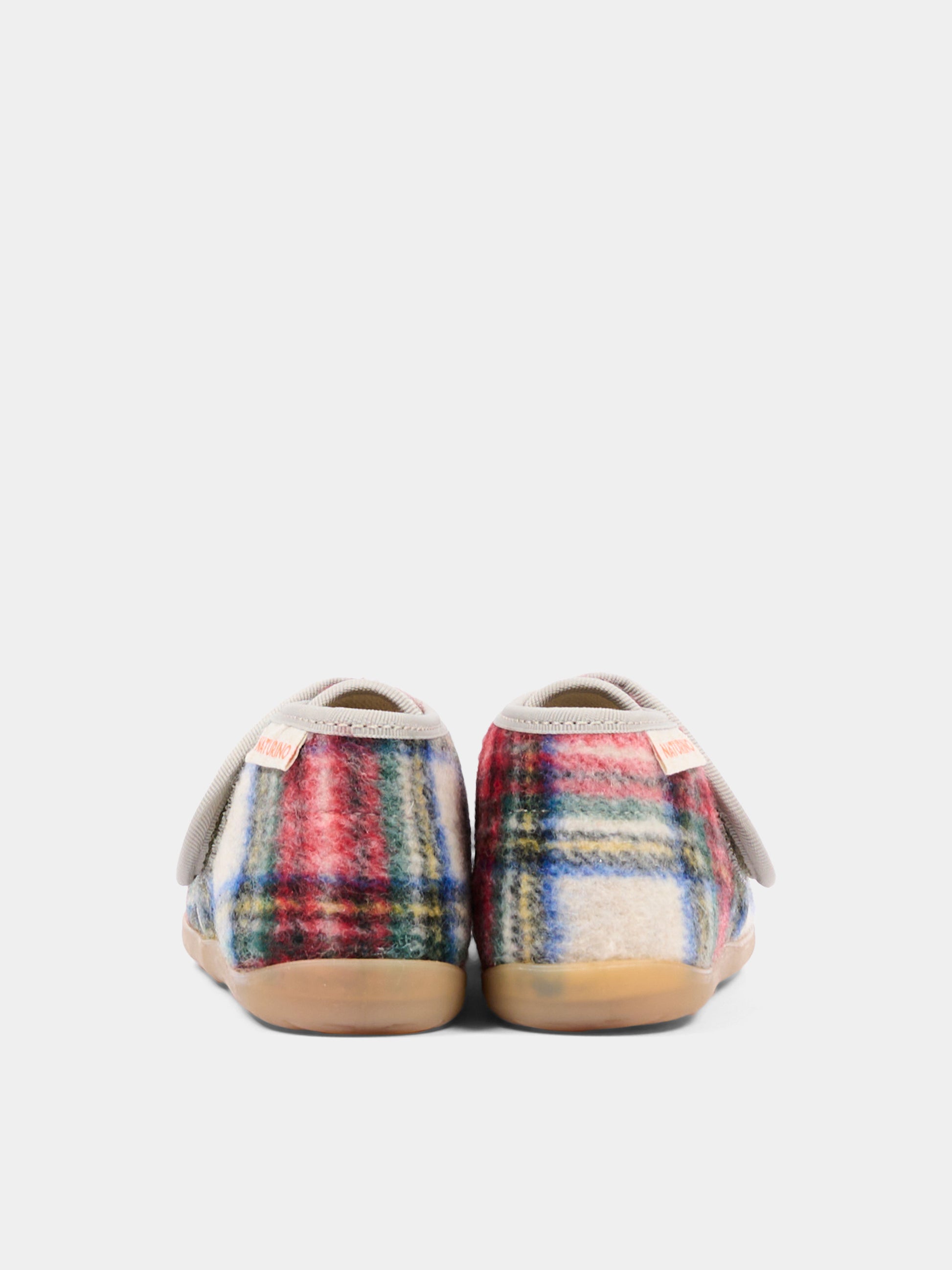 Pantofole multicolor per neonati tartan,Naturino,001 4000673 45 1E11