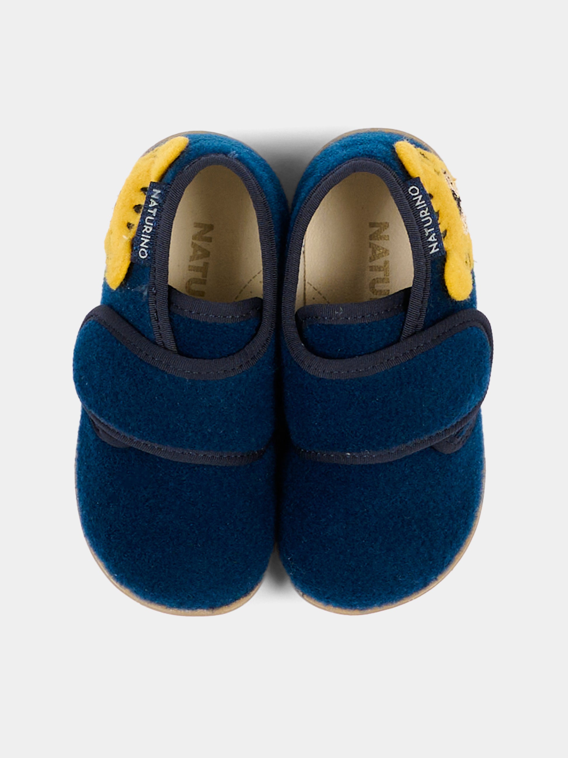 Pantofole blu per neonato con tigre,Naturino,001 4000736 01 0C01