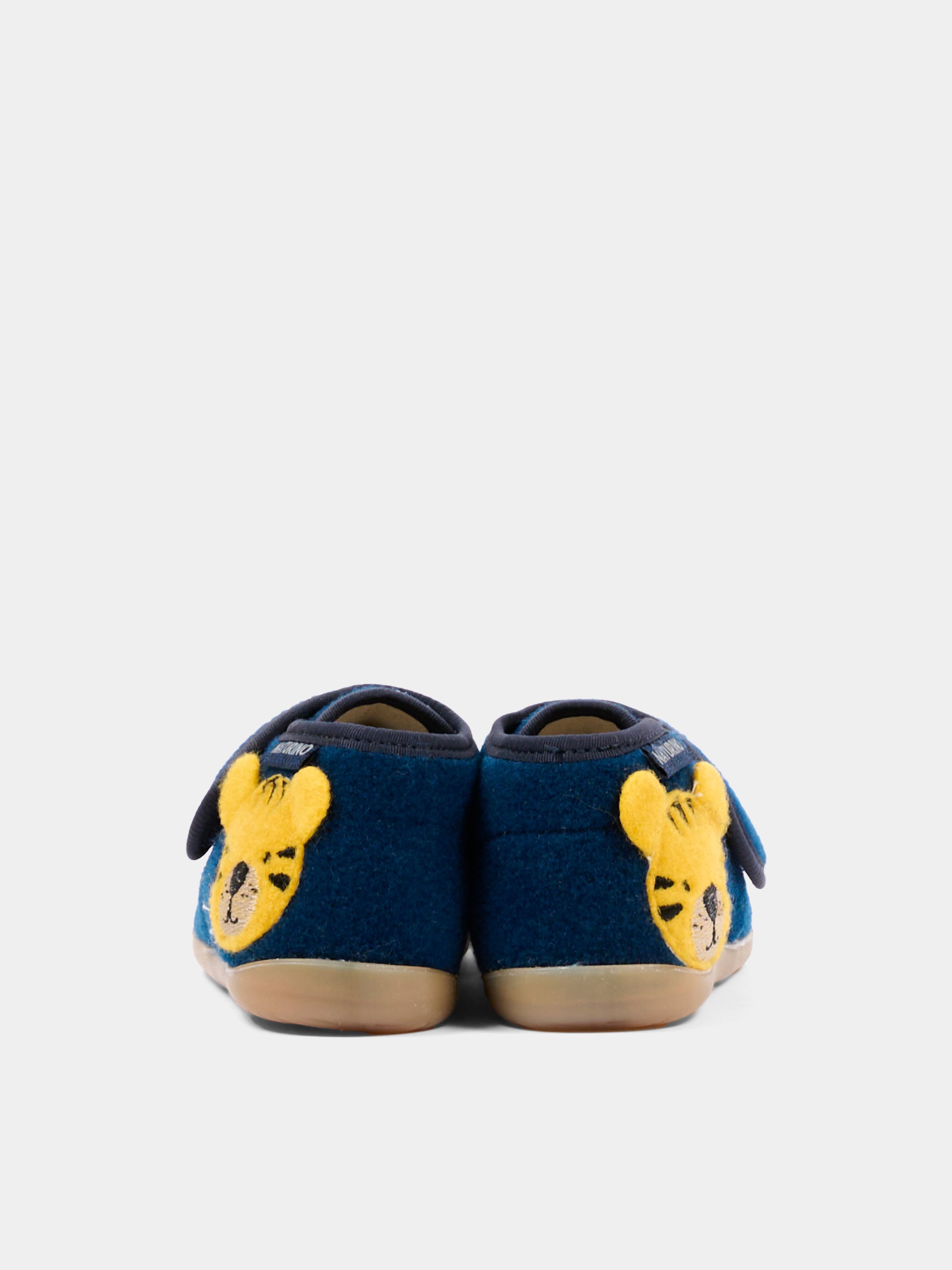 Pantofole blu per neonato con tigre,Naturino,001 4000736 01 0C01