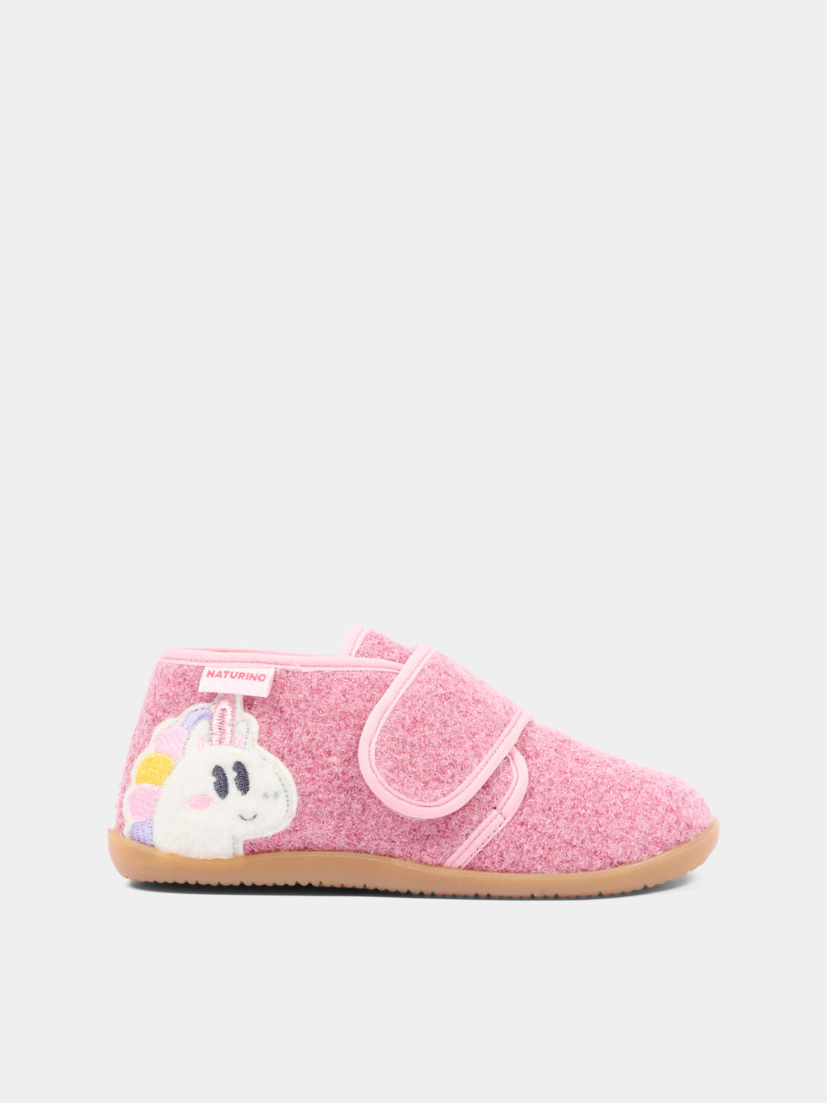 Pantofole rosa per bambina con unicorno,Naturino,001 4000738 01 0M02