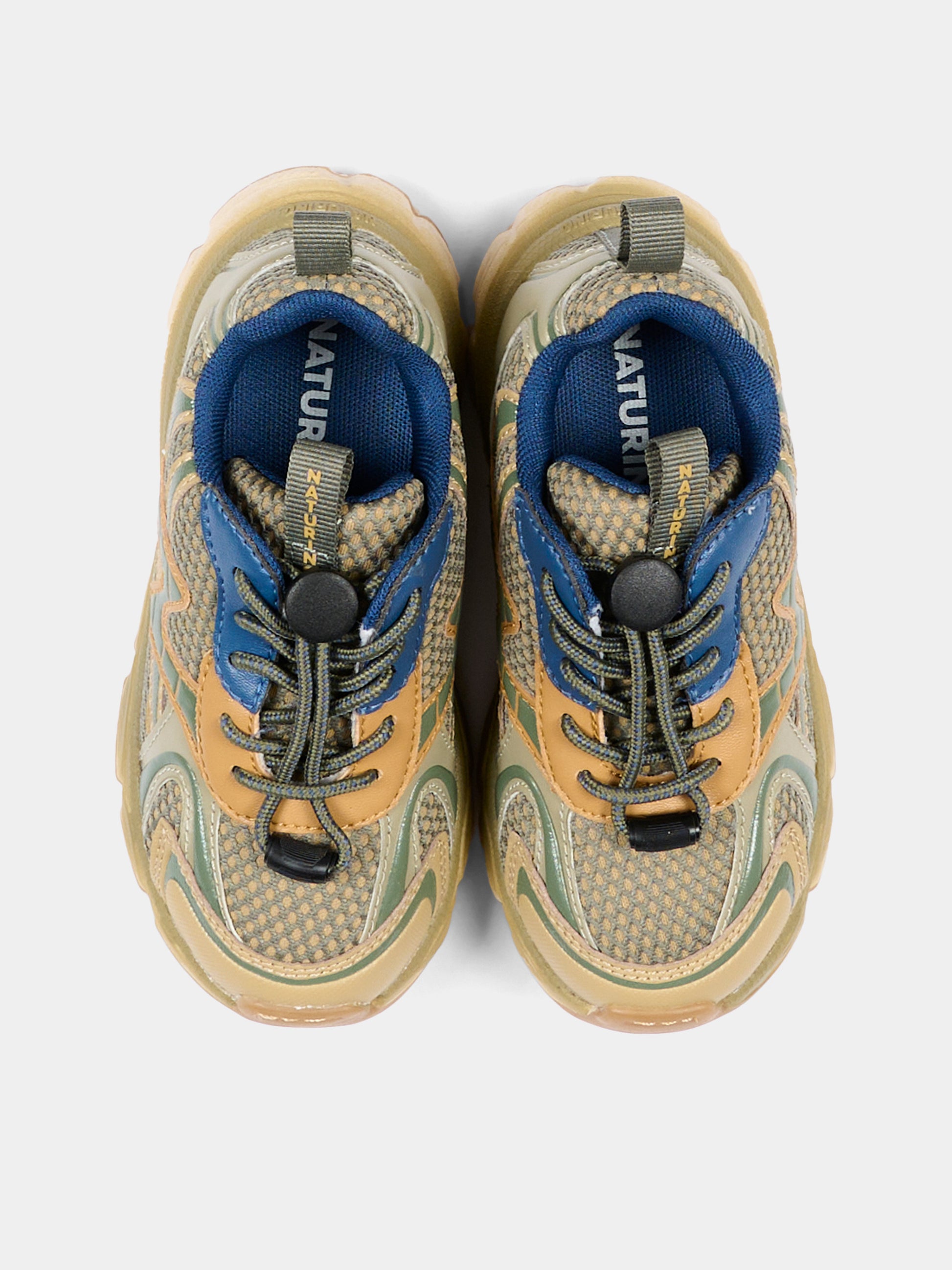 Sneakers verde per bambino,Naturino,001 2019091 01 3D23