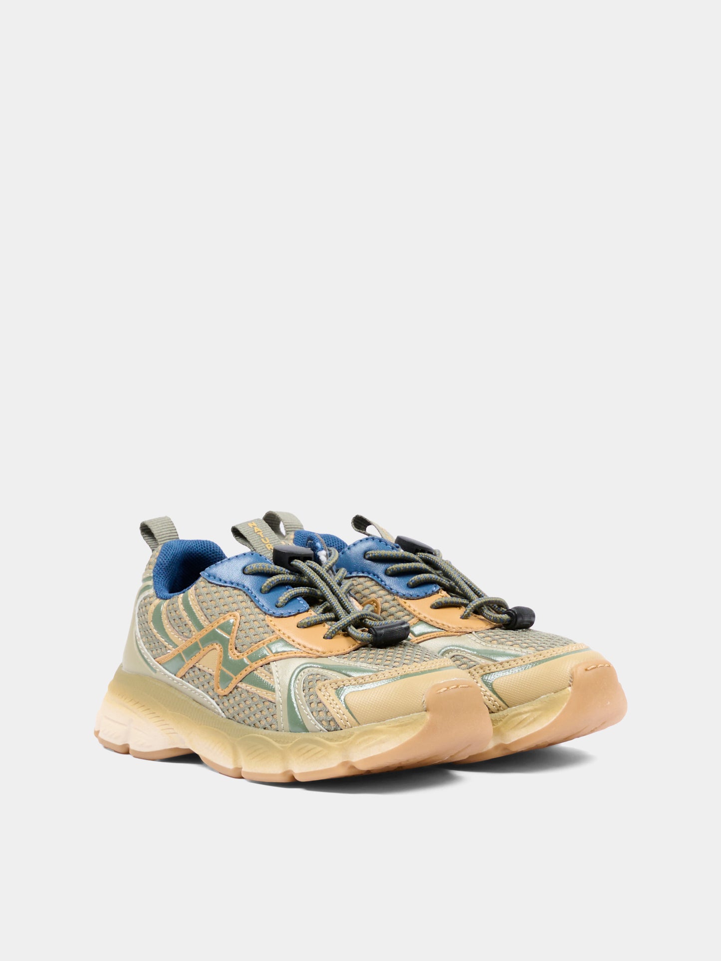 Sneakers verde per bambino,Naturino,001 2019091 01 3D23