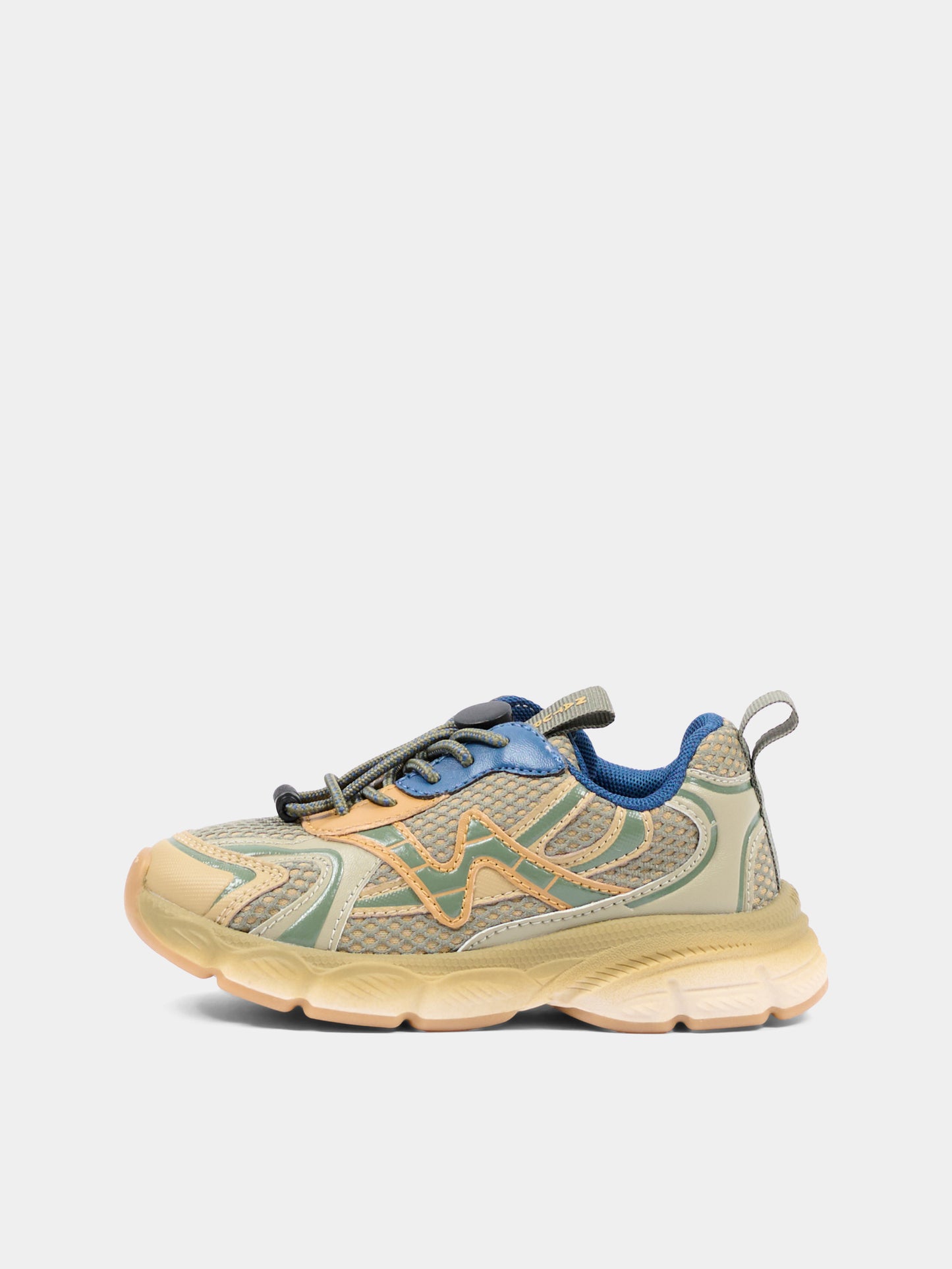 Sneakers verde per bambino,Naturino,001 2019091 01 3D23