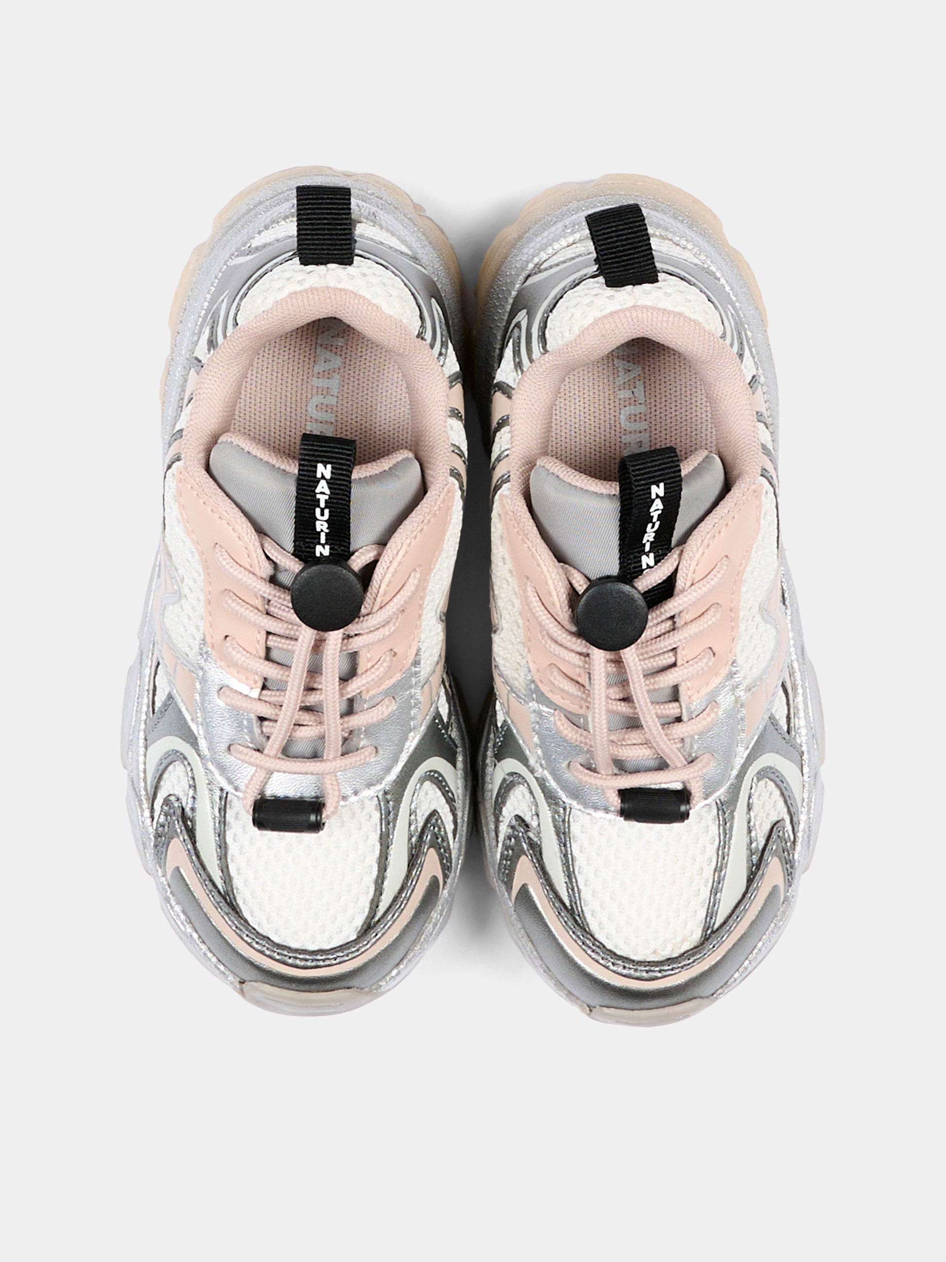 Sneakers argento per bambina,Naturino,001 2019091 09 1Q15