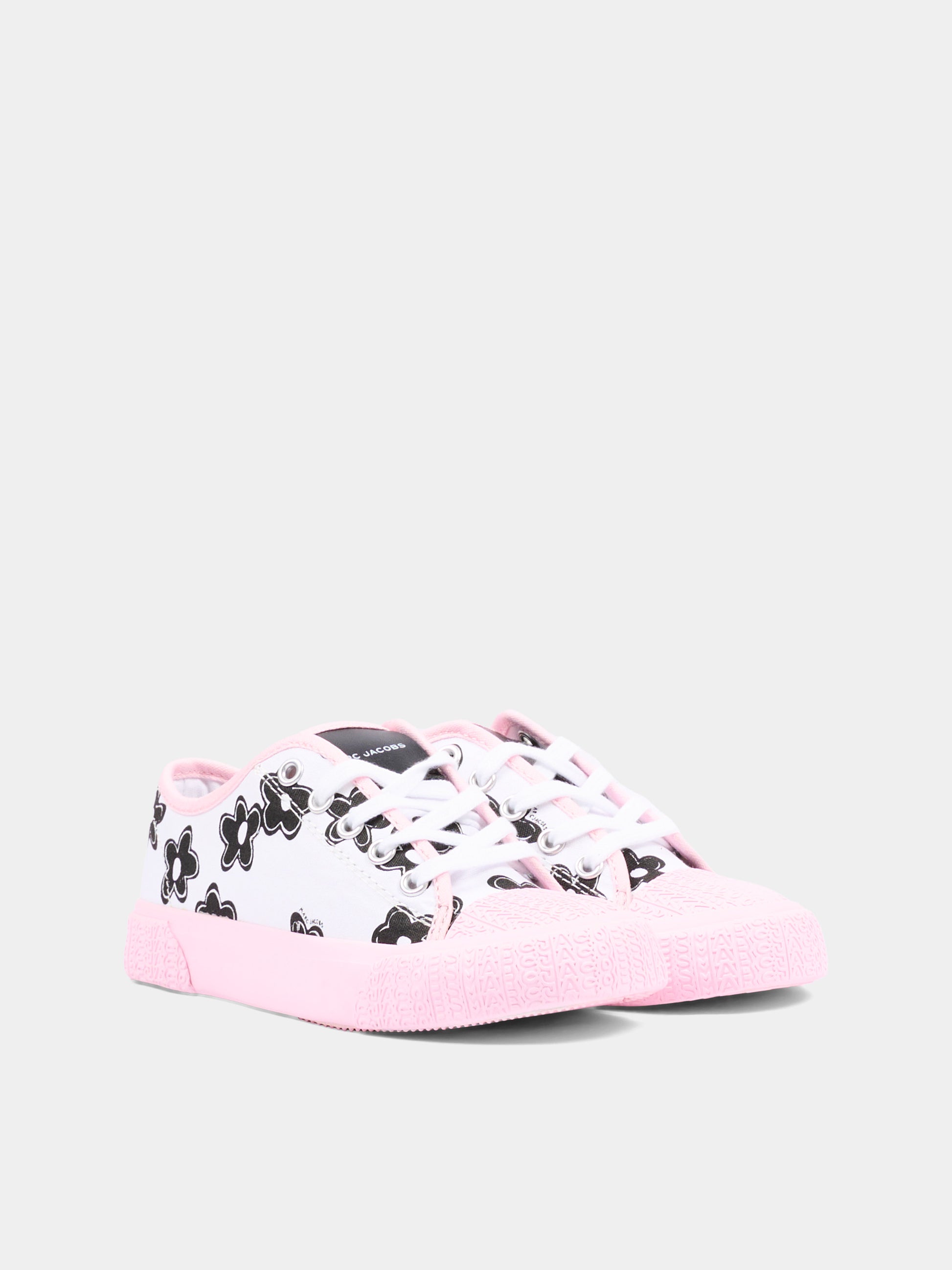 Sneakers rosa per bambina con fiori,Marc Jacobs,W60820 475
