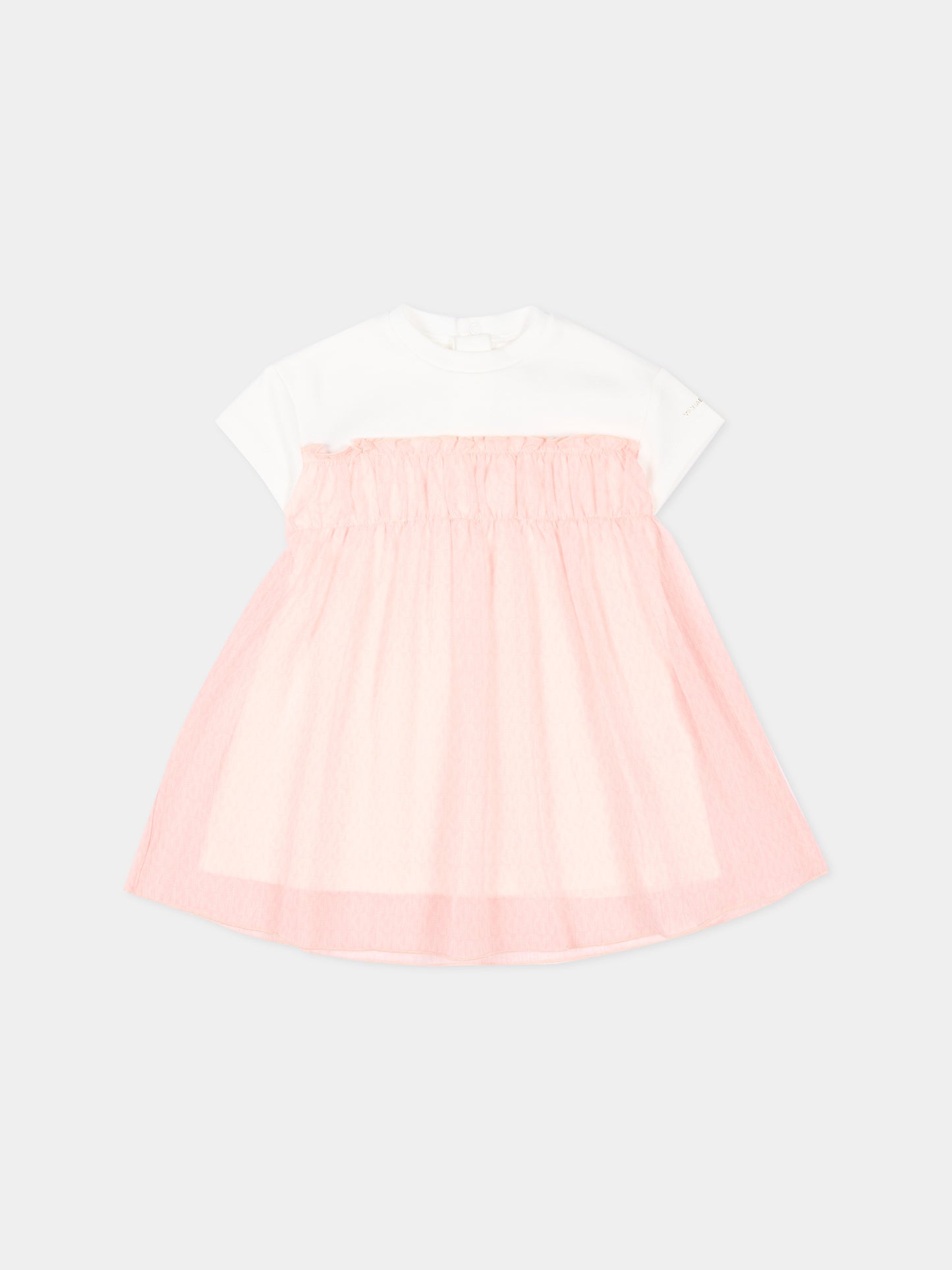 Abito rosa per neonata in tulle,Michael Kors,R30555 46M