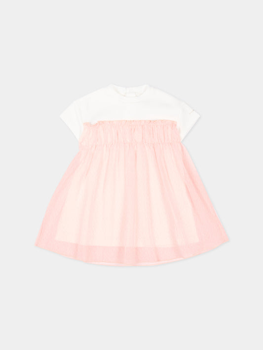 Abito rosa per neonata in tulle,Michael Kors,R30555 46M