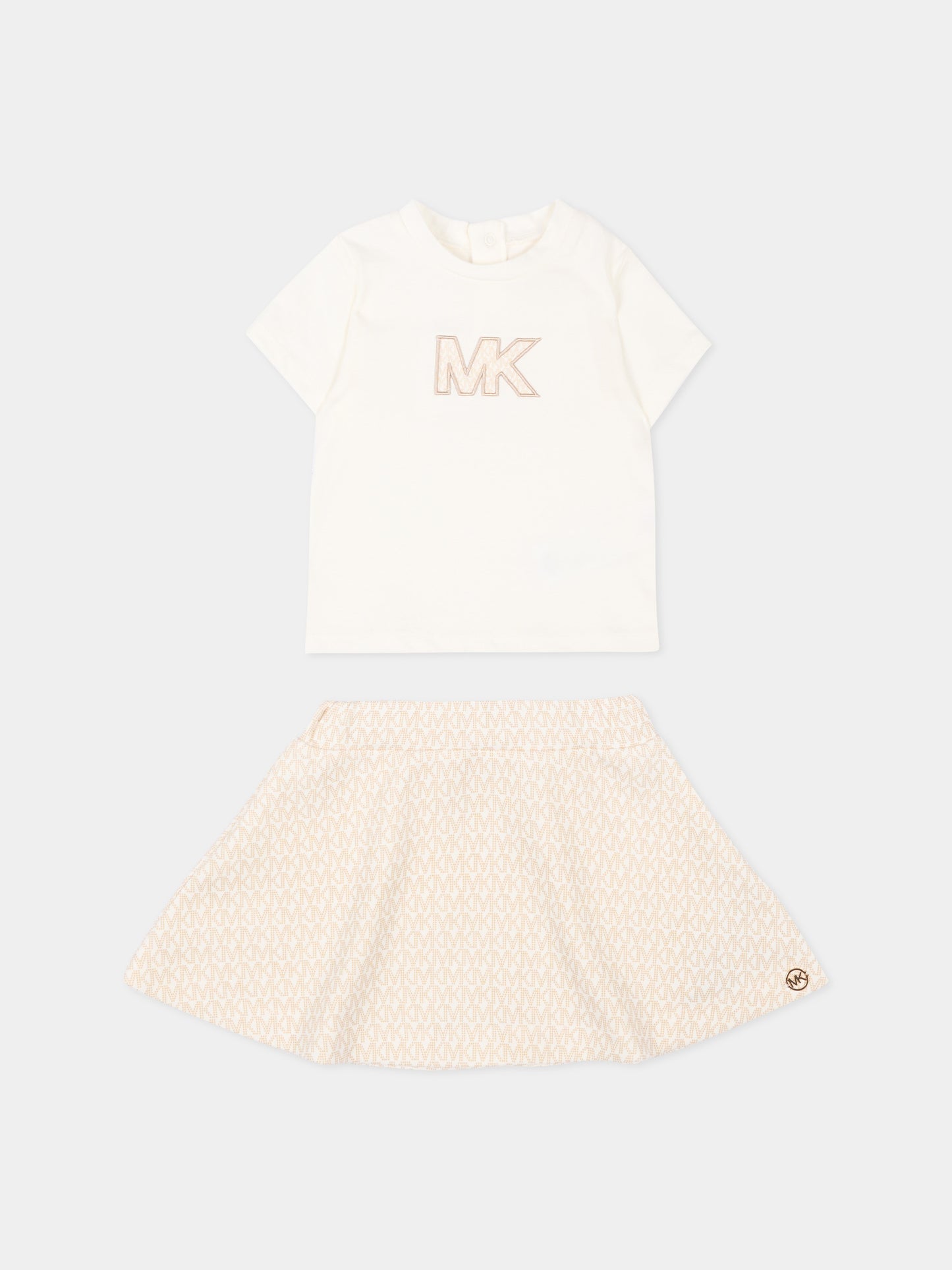 Completo sportivo avorio per neonata,Michael Kors,R30547 190