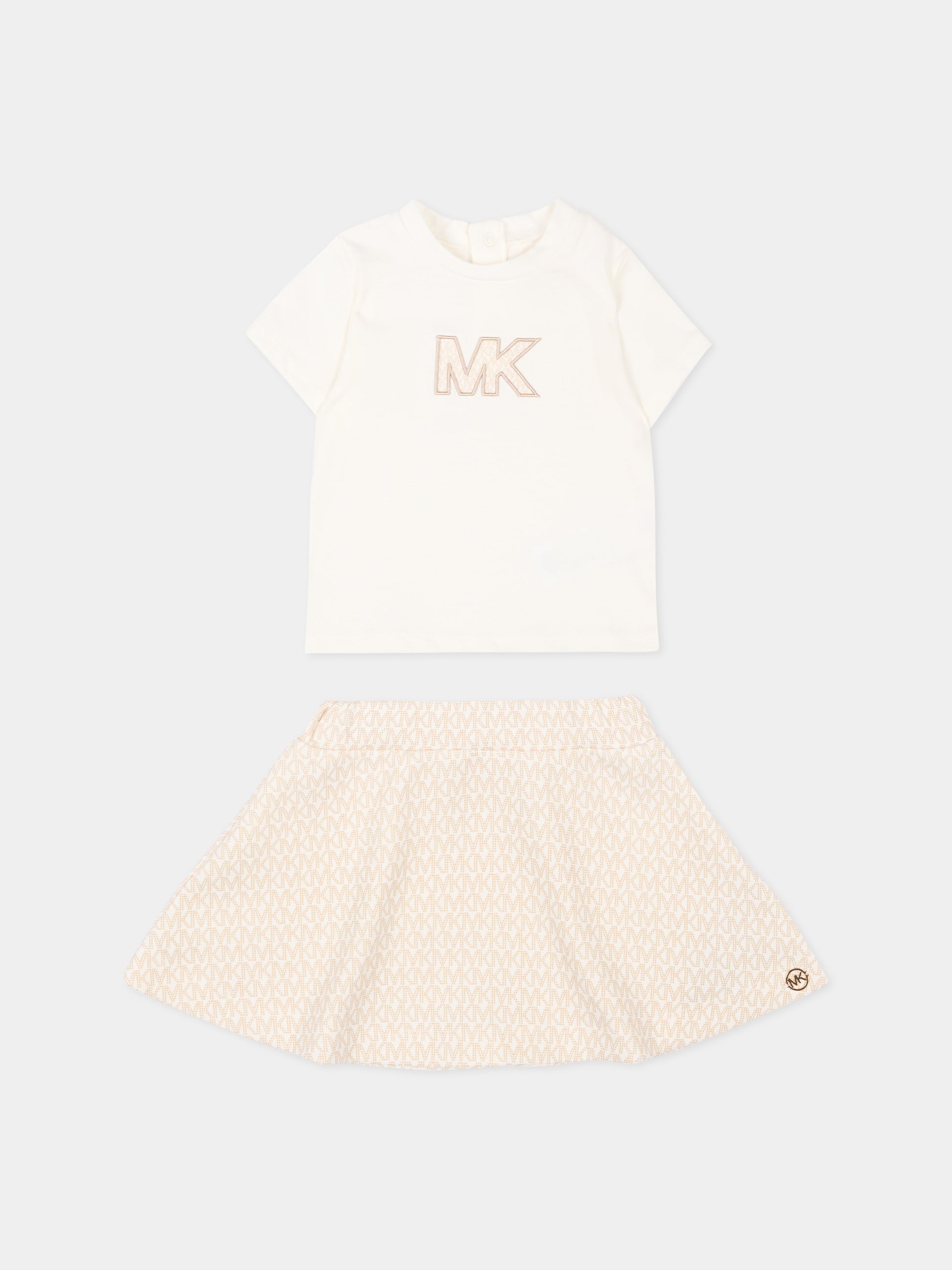 Completo sportivo avorio per neonata,Michael Kors,R30547 190