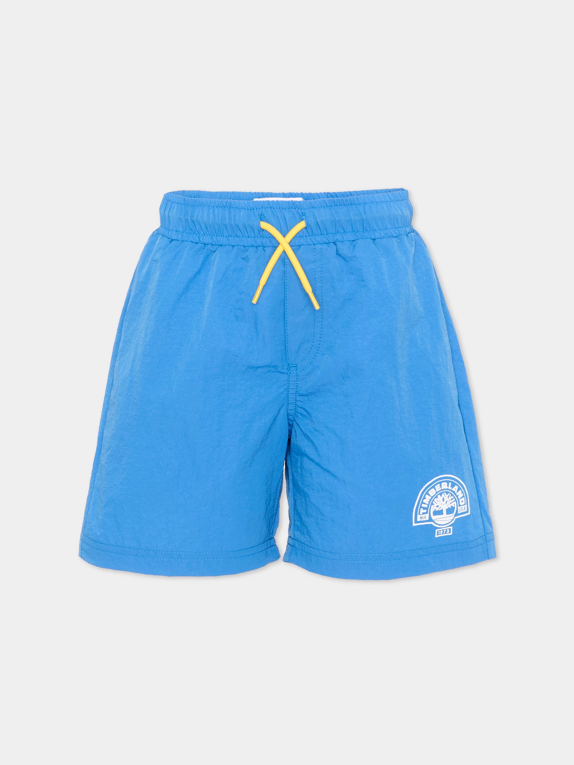 Boxer mare azzurro per bambino con logo,Timberland,T60830 816