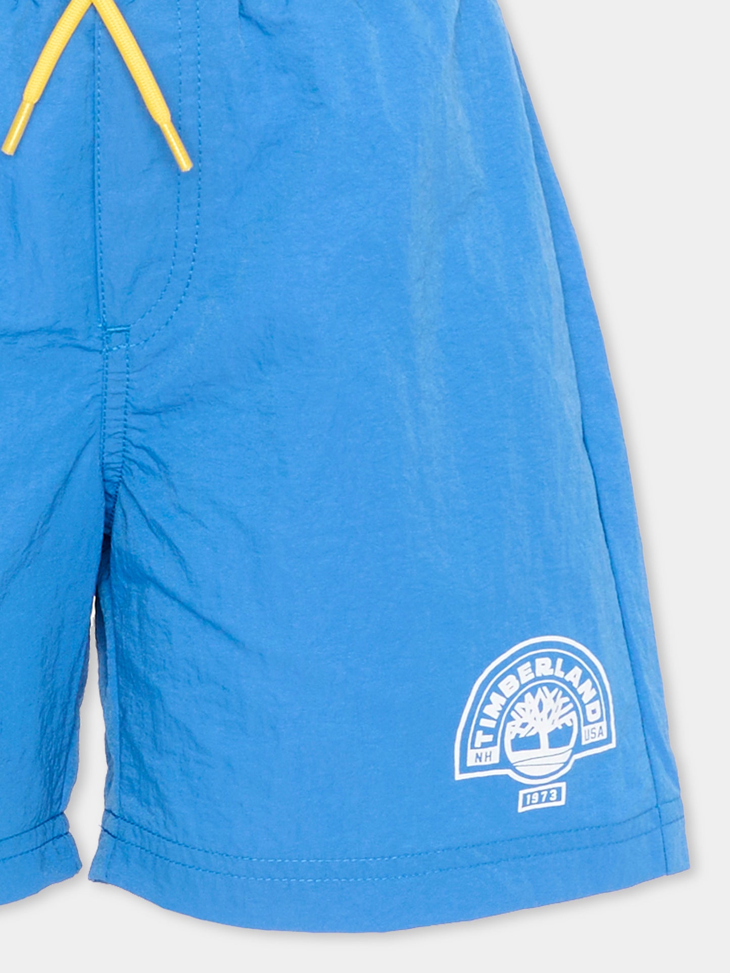 Boxer mare azzurro per bambino con logo,Timberland,T60830 816