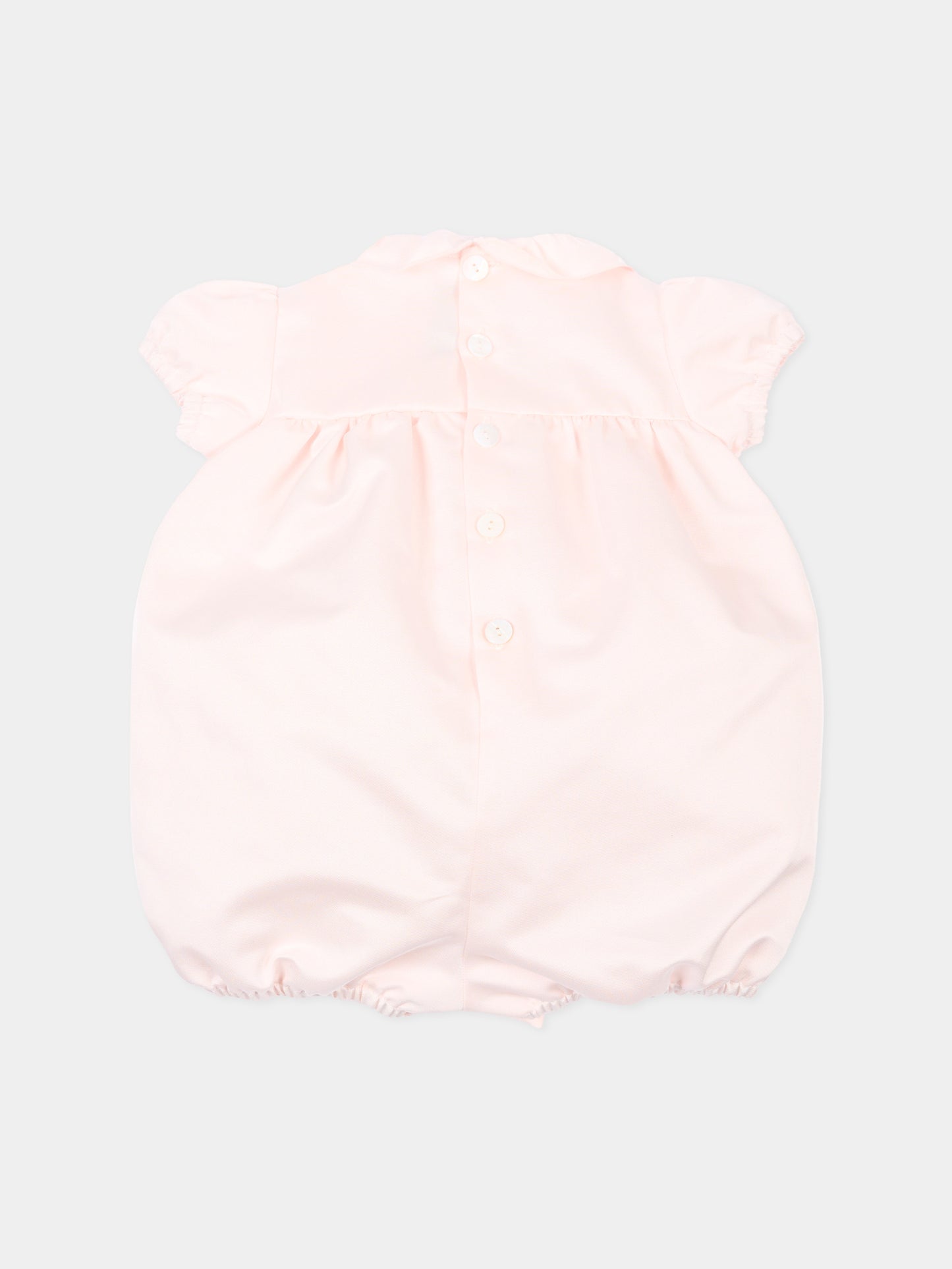 Pagliaccetto rosa per neonata con fiocco,Little Bear,3207 ROSA