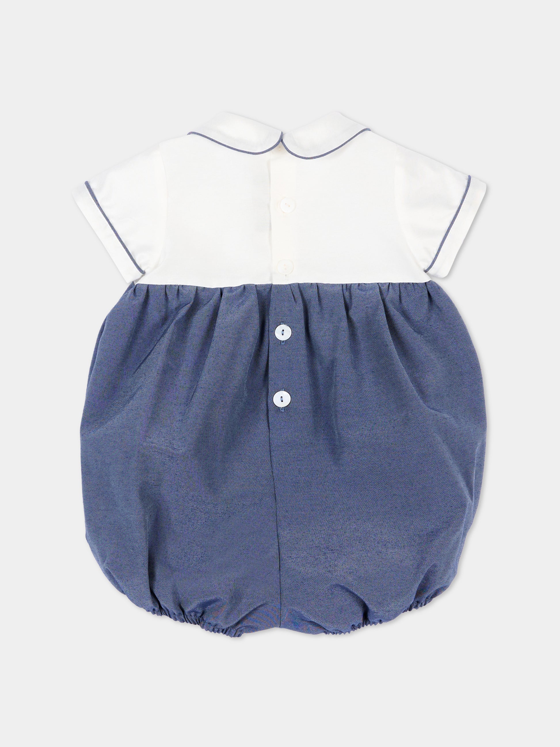 Pagliaccetto blu per neonato bicolore,Little Bear,3213 BCO/BLU