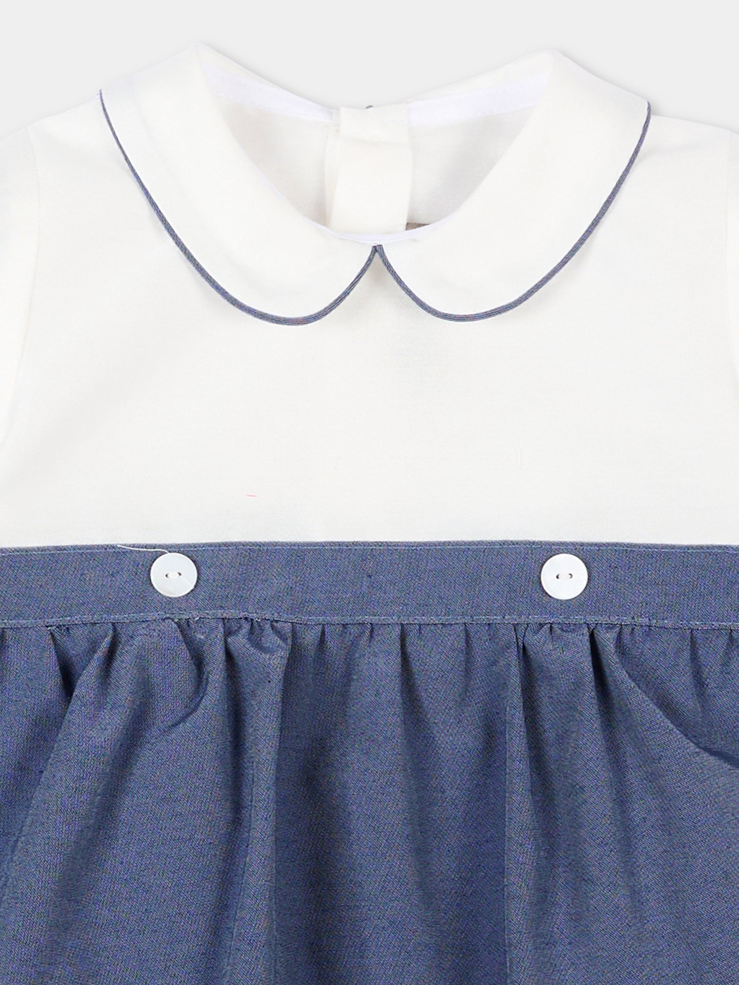 Pagliaccetto blu per neonato bicolore,Little Bear,3213 BCO/BLU