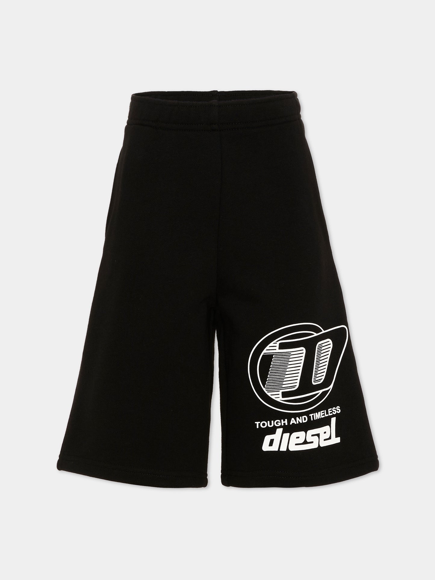 Shorts de sport noirs Diesel pour enfants