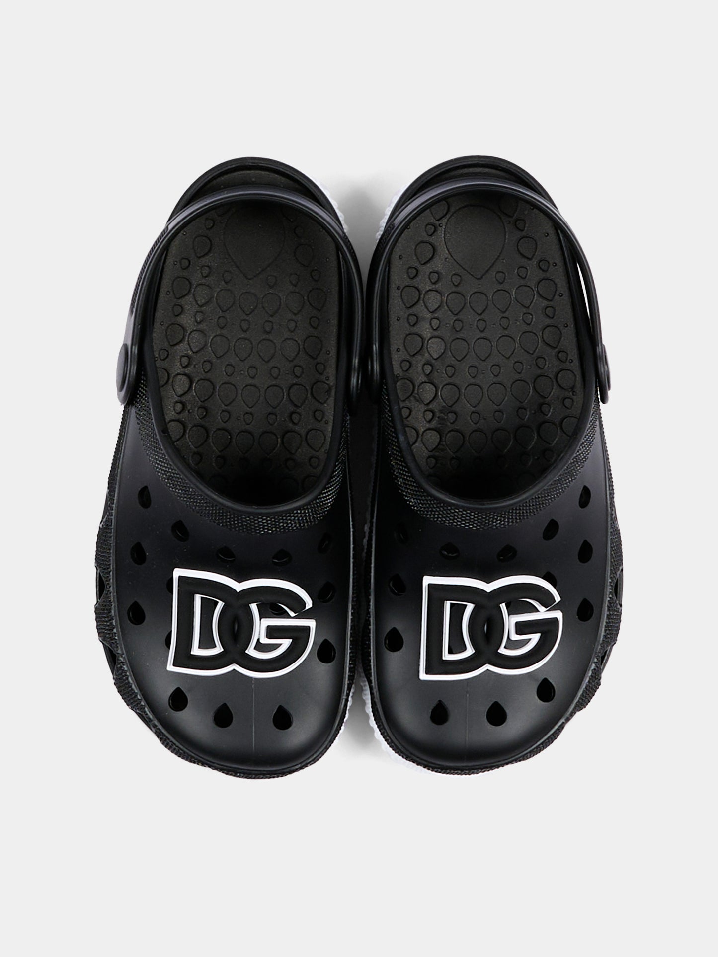 Sabot nero per bambini con logo,Dolce & Gabbana Kids,DN0213 AT079 80999