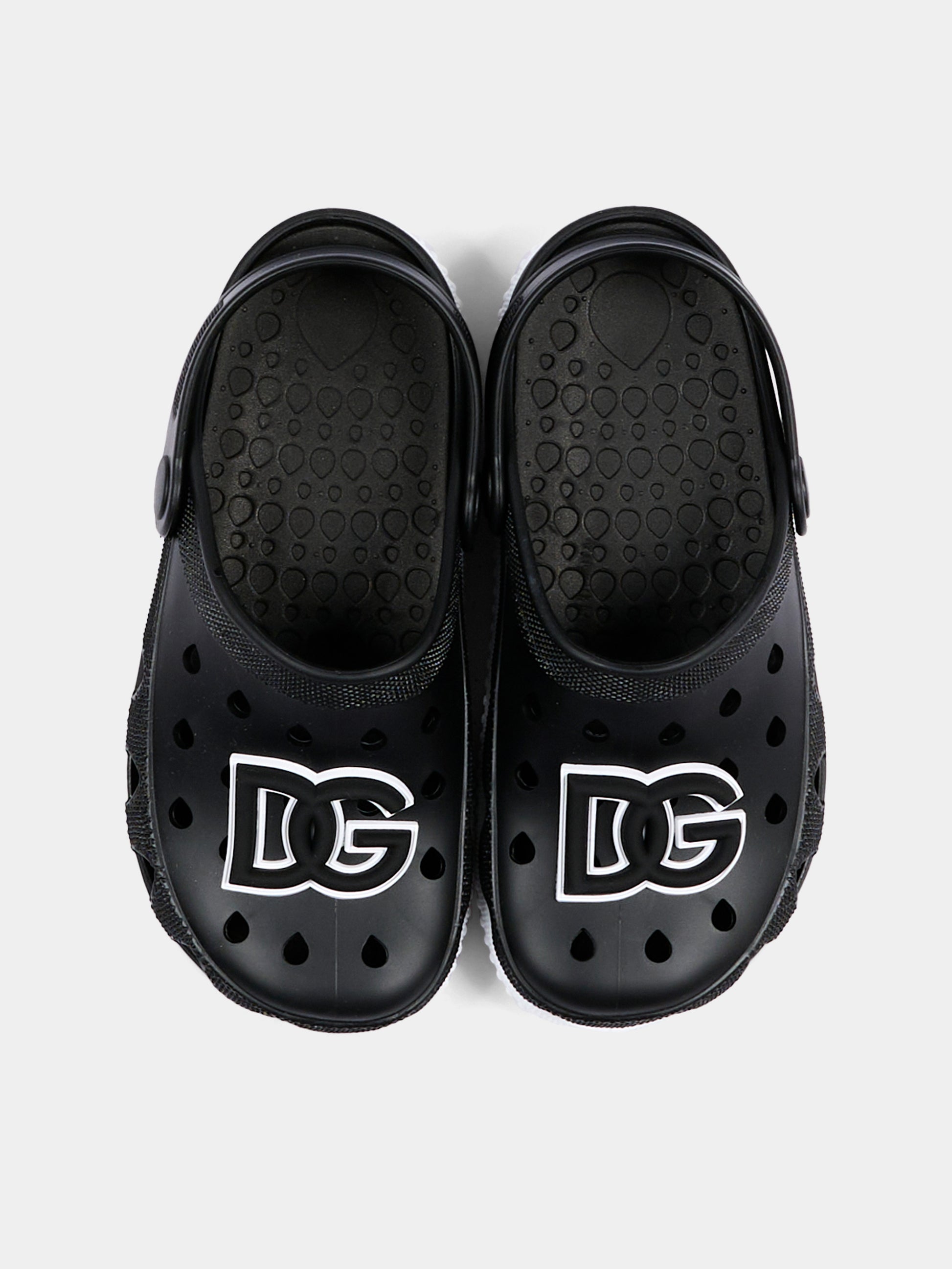 Sabot nero per bambini con logo,Dolce & Gabbana Kids,DN0213 AT079 80999