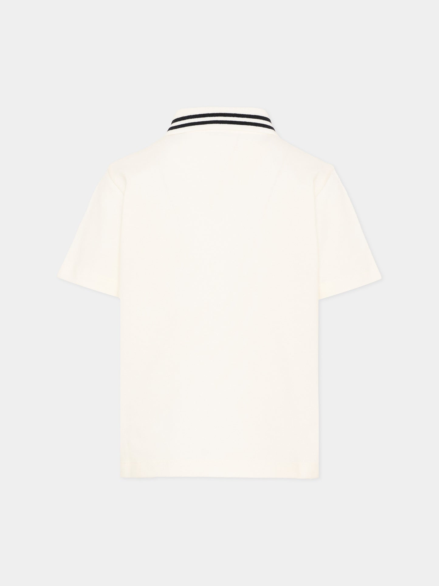 Polo avorio con Pegaso per bambino,Etro,GY8P11 Z2119 101