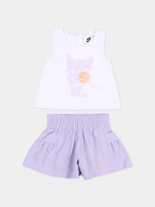 Completo sportivo lilla per neonata,Nike,16M934 P63