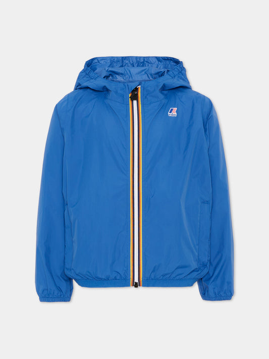 Giacche a vento blu per bambino,K-way,K61336W 063