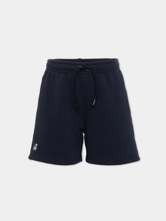 Shorts sportivi blu per bambini,K-way,K71434W K89