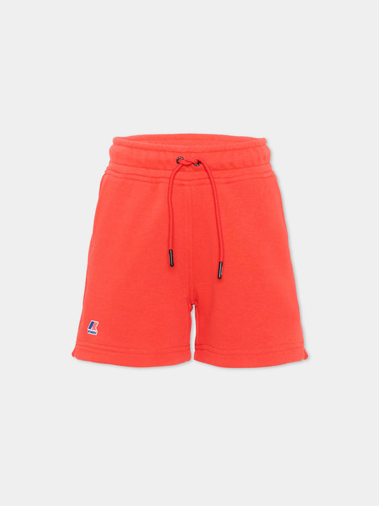 Shorts rossi per bambini,K-way,K7134KW B04