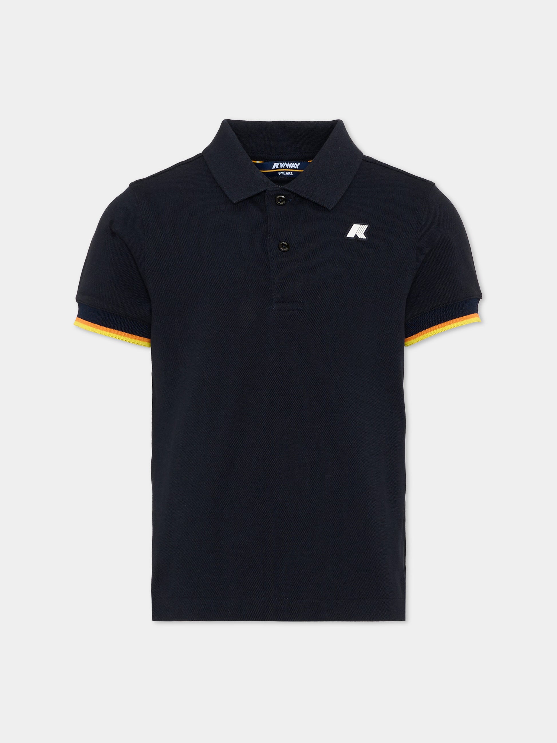 Polo blu per bambino,K-way,K6126LW K89