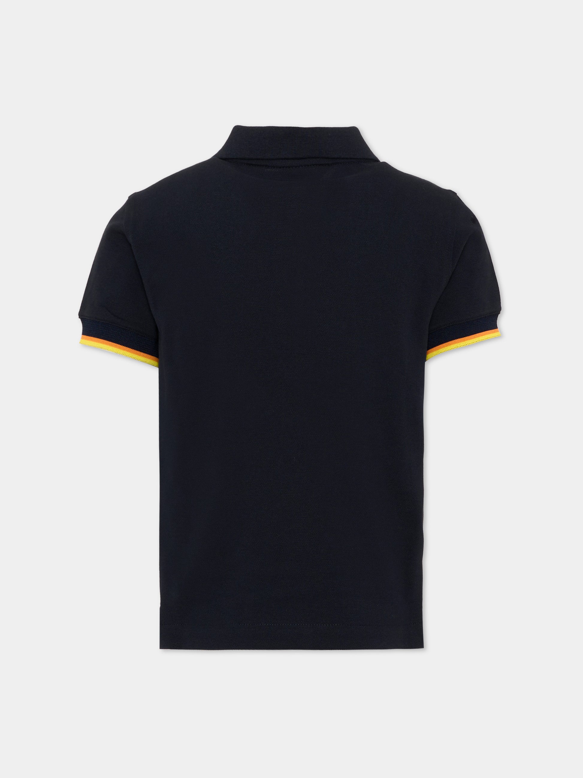 Polo blu per bambino,K-way,K6126LW K89